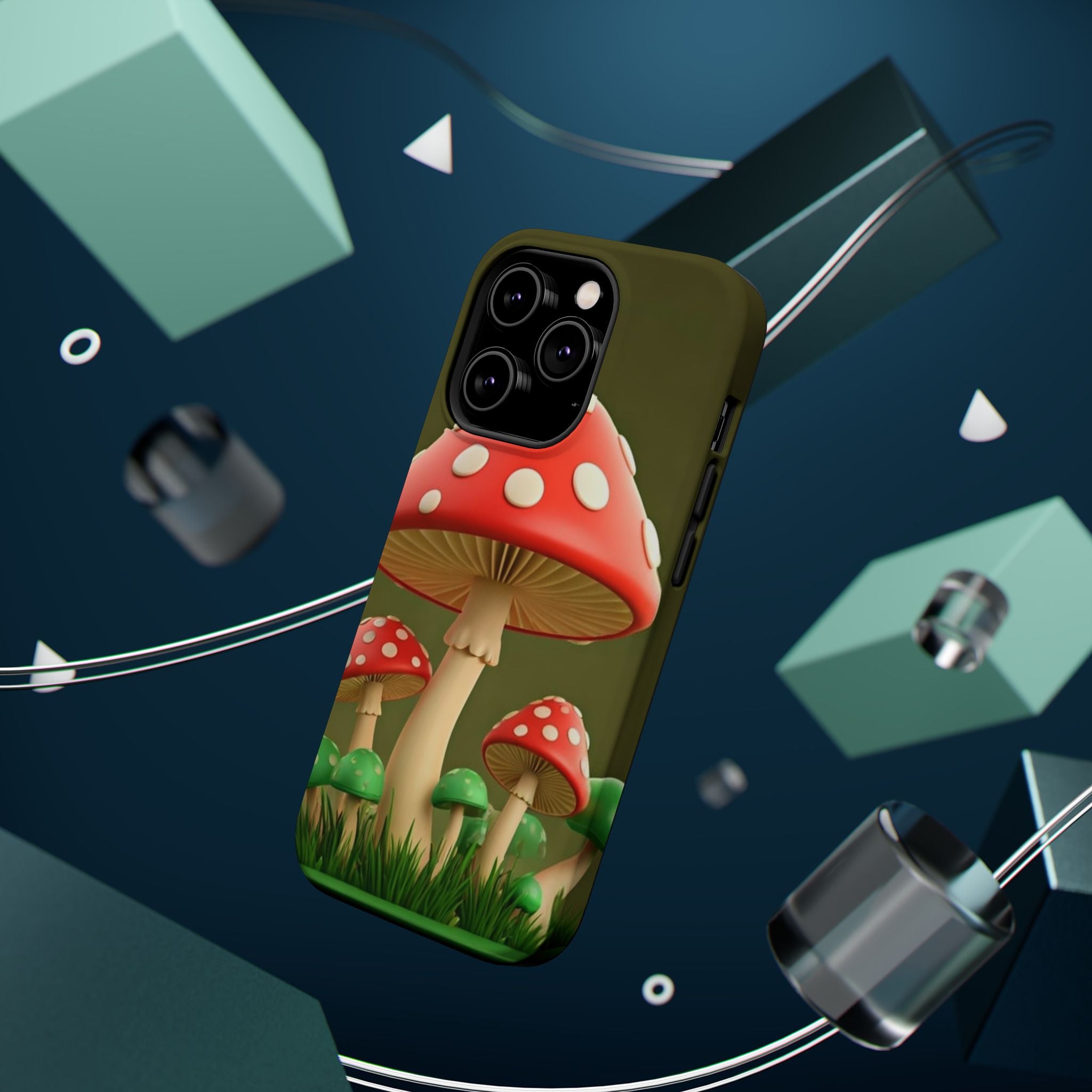 🍄🔥Golden Glow Mushroom Phone Case – Nature Meets Radiance" 🍄✨📱