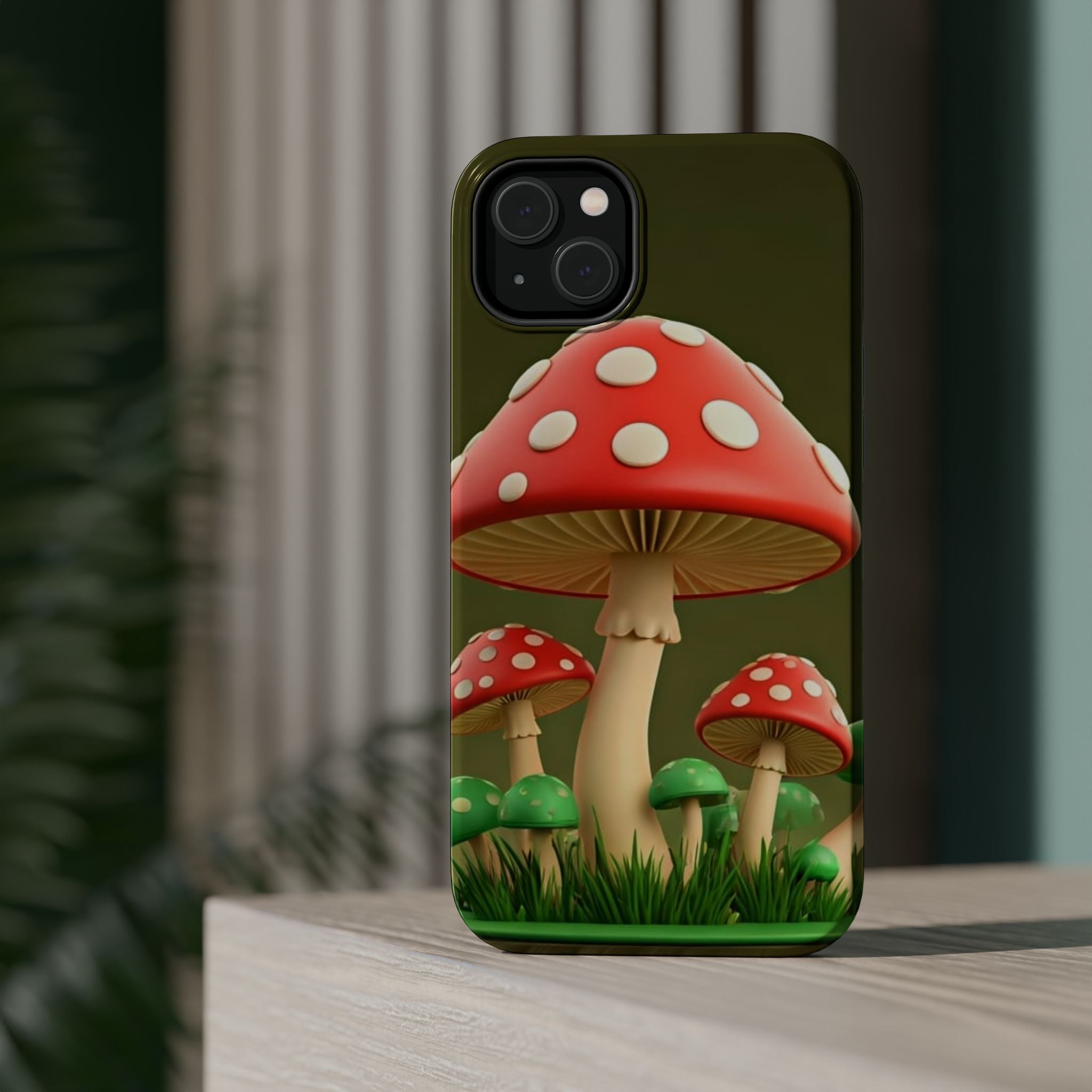 🍄🔥Golden Glow Mushroom Phone Case – Nature Meets Radiance" 🍄✨📱