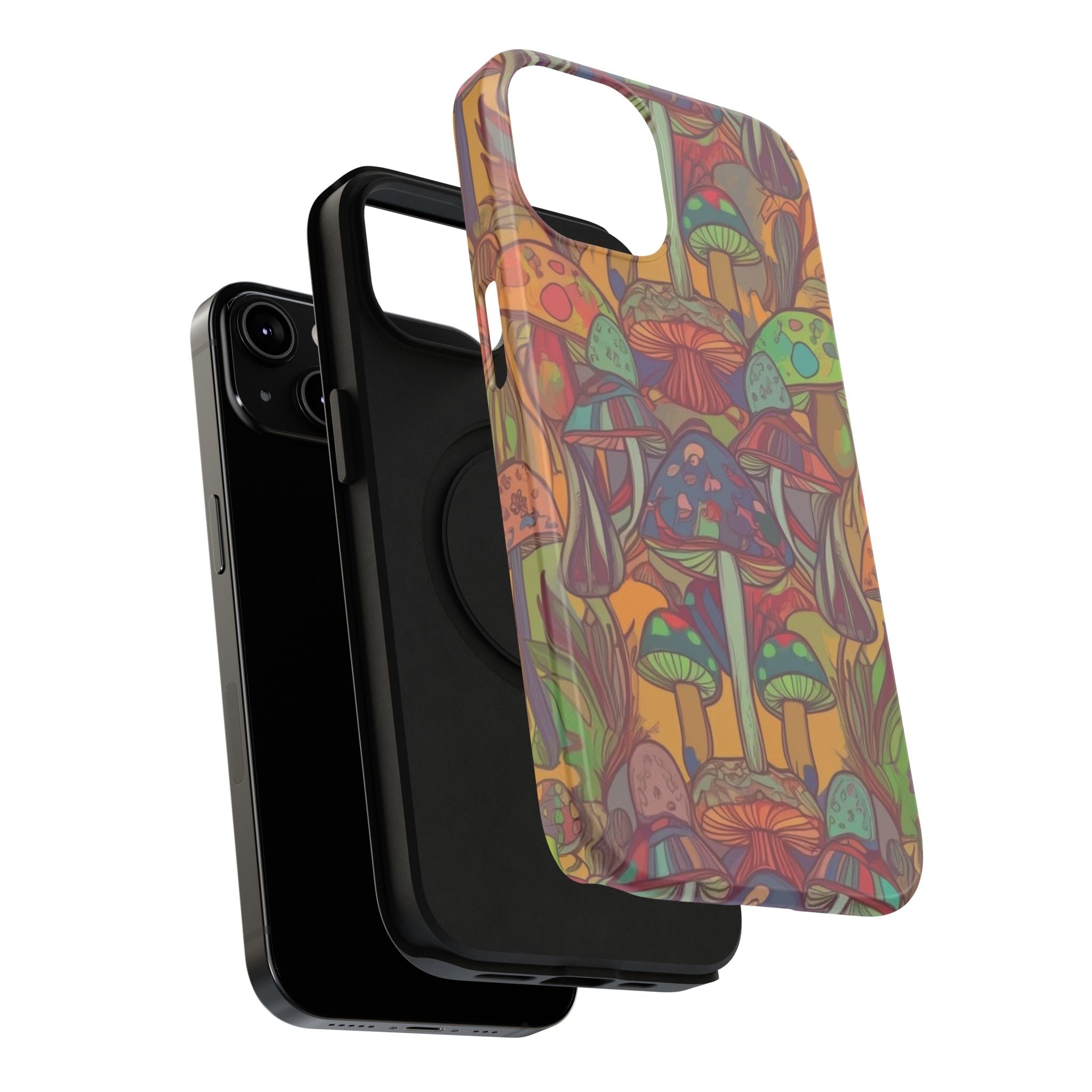 Mushroom Grove Impact-Resistant Case, Unique Phone Cover for Nature Lovers, Mushroom Art Gifts, Phone Accessories for Festivals, [...]