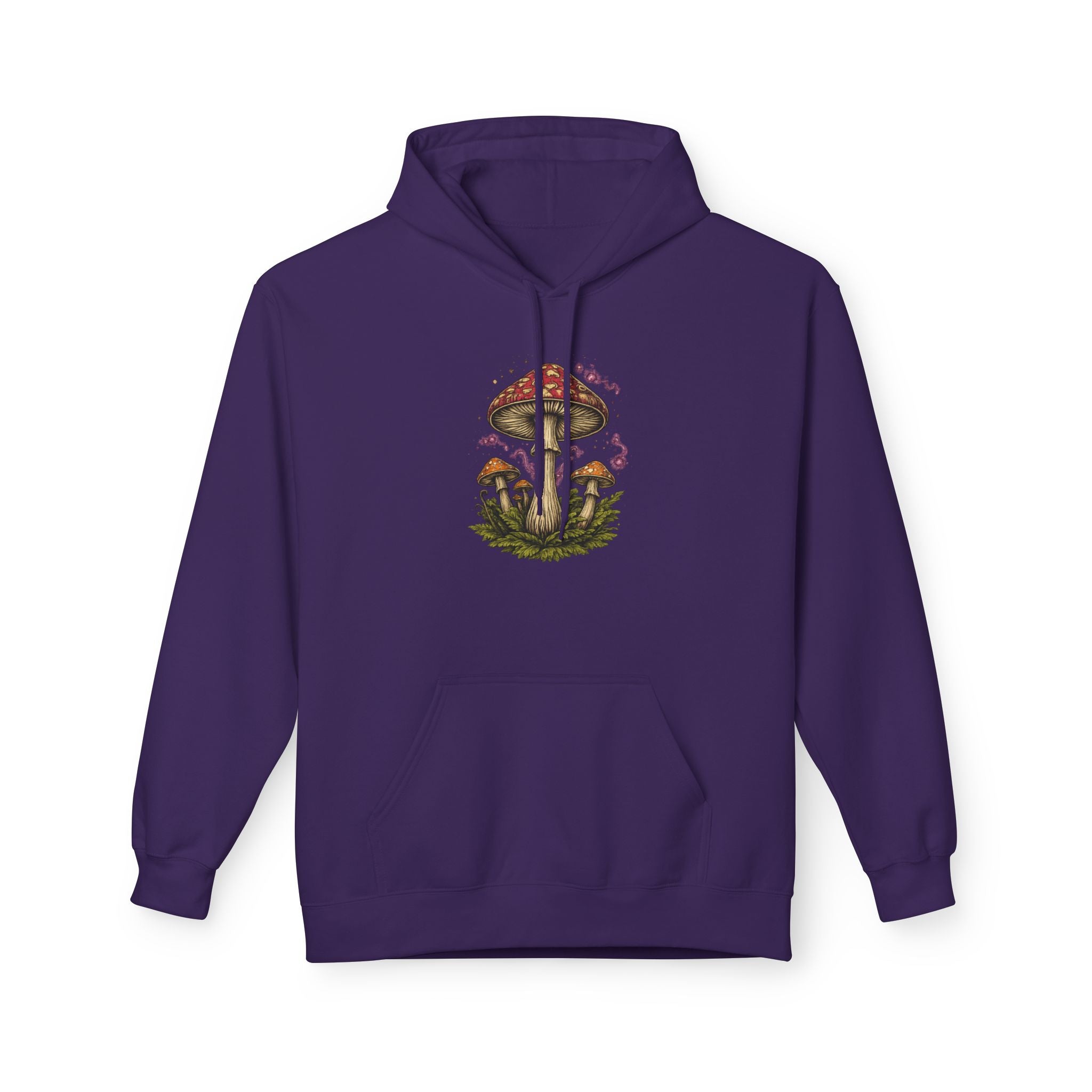 Mushroom Art Hoodie — Botanical Foraging Graphic Pullover