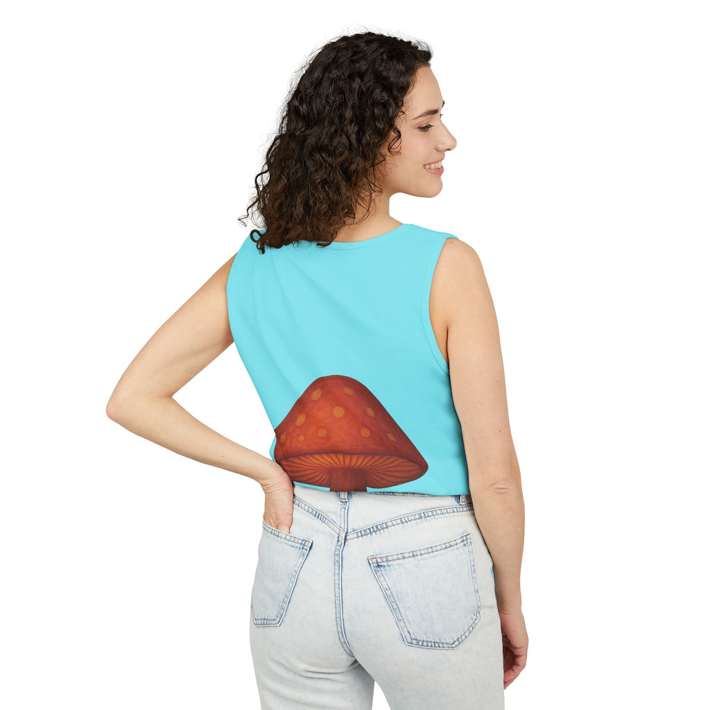 Portland Mushroom Tank Top — Vintage Forest Travel Graphic