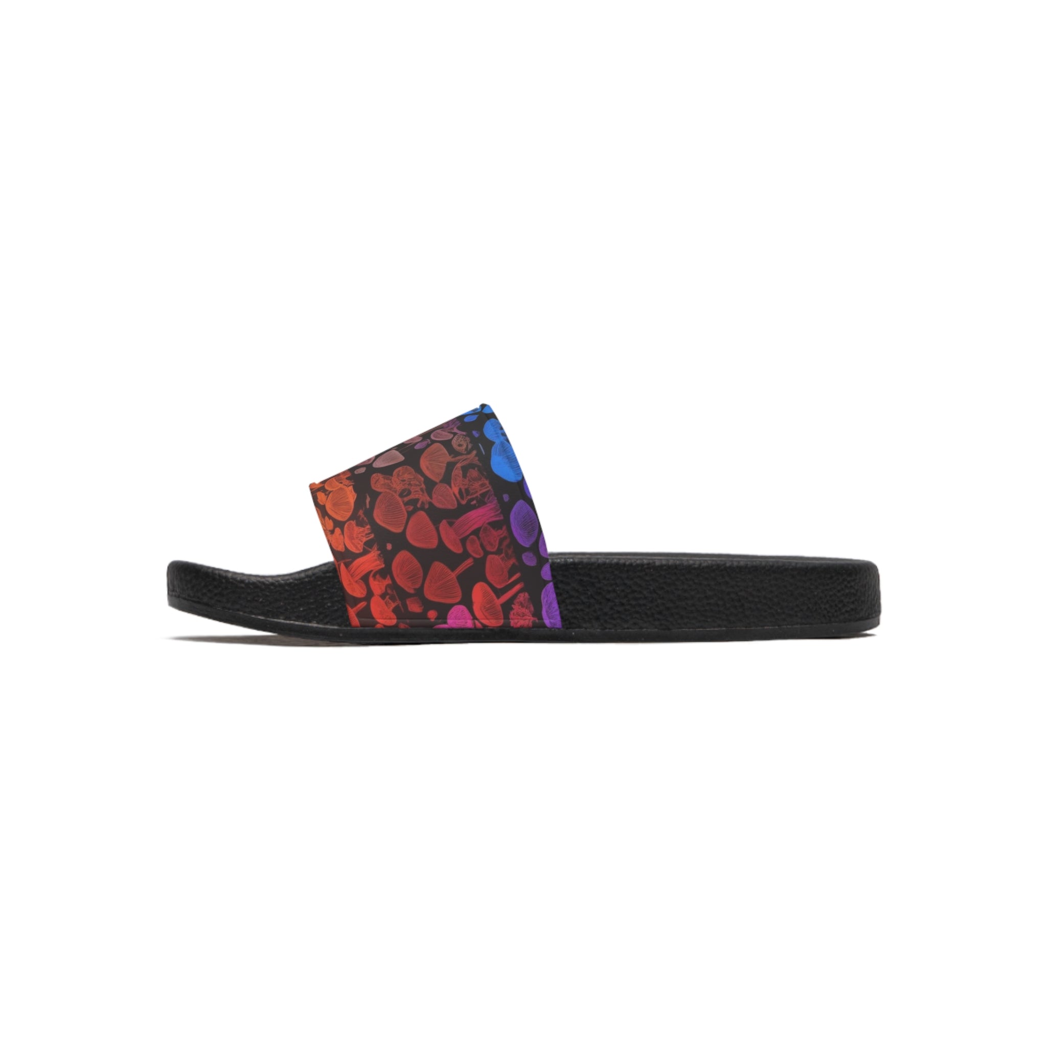 Men's Skull Gradient Slide Sandals — Colorful Gothic Beach Slides