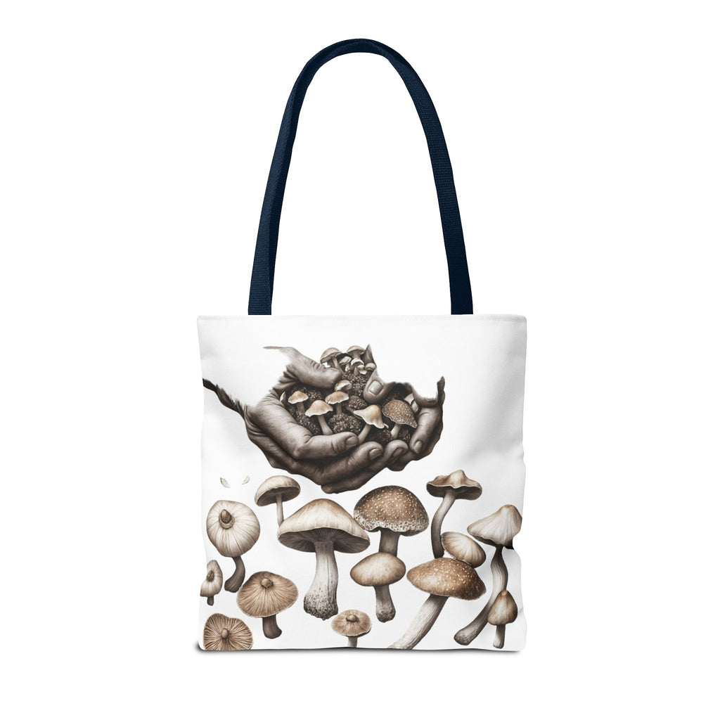 👐 “Harvested by Hand” Mushroom Tote – Carry Nature’s Story 🍄