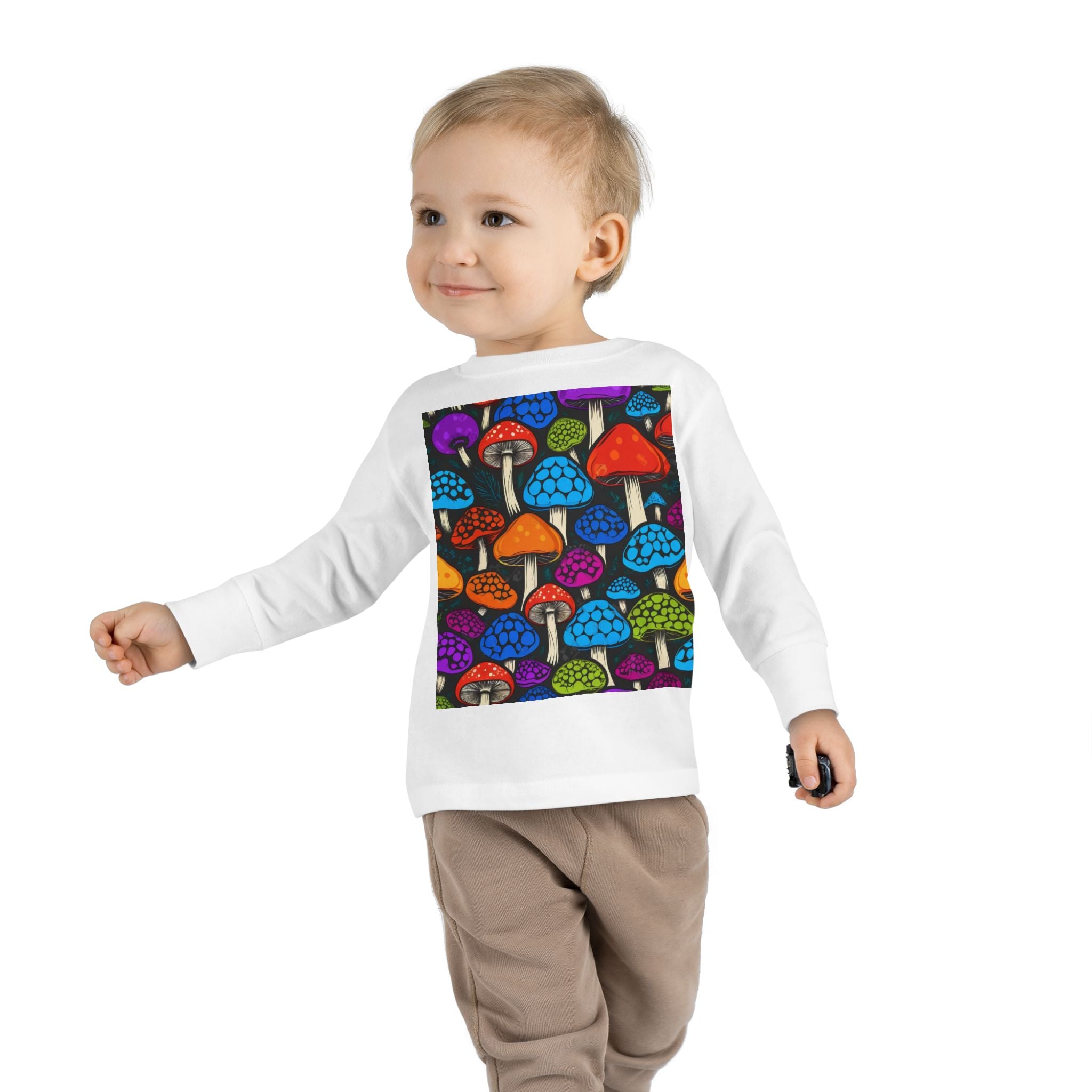 🍄 Tiny Shroom Explorer Long Sleeve Tee – Color Their World with Wonder!