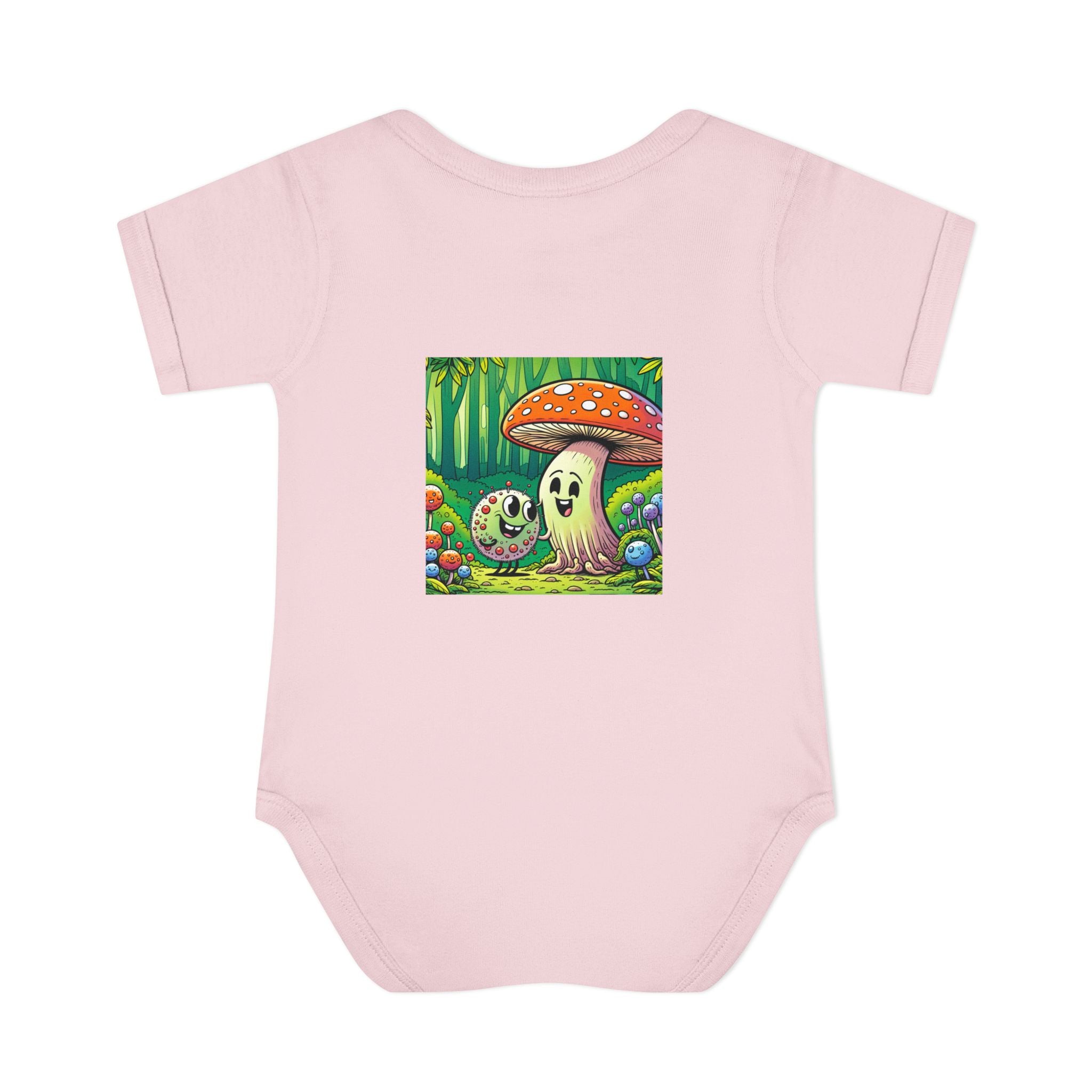 🍄👶 “Forest Friends” Baby Bodysuit One Piece