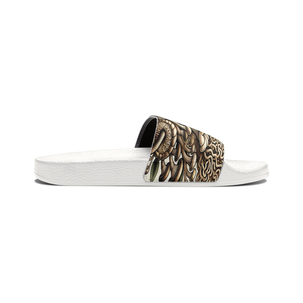 Mushroom Art Slide Sandals — Removable Strap Men's Slides