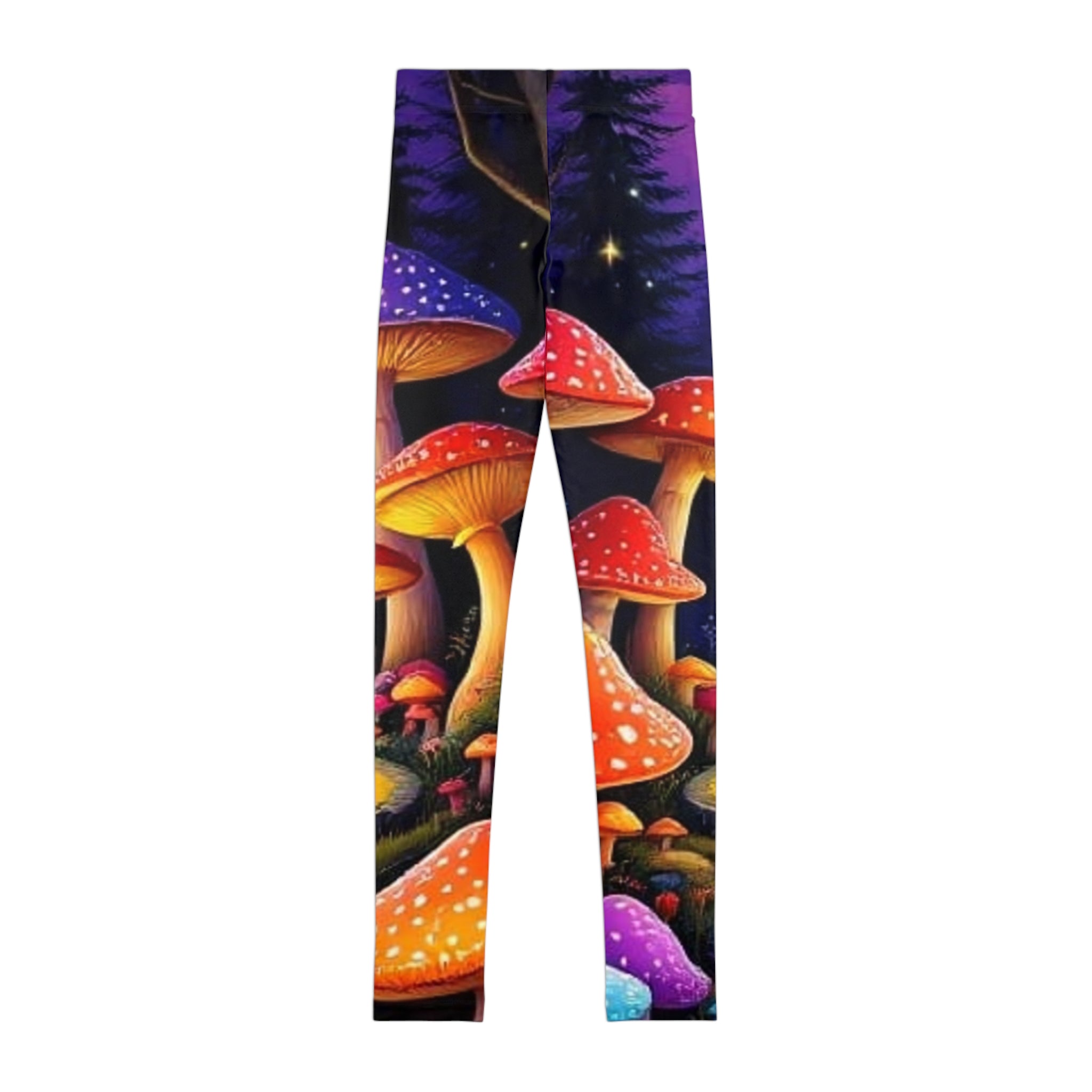 🍄 Into the Mushroom Grove – Kids’ Magical Forest Leggings