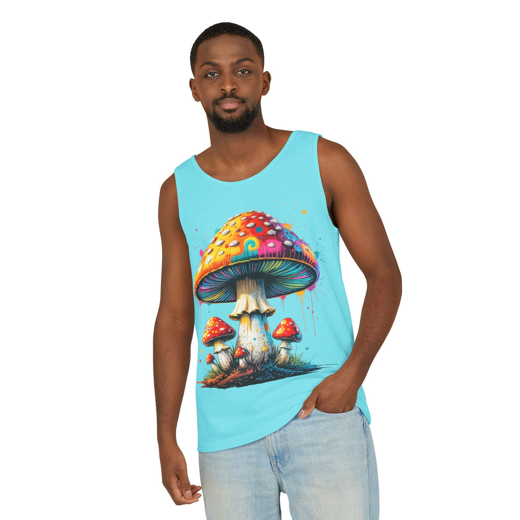 Mushroom Graphic Tank Top — Colorful Psychedelic Fungi Design