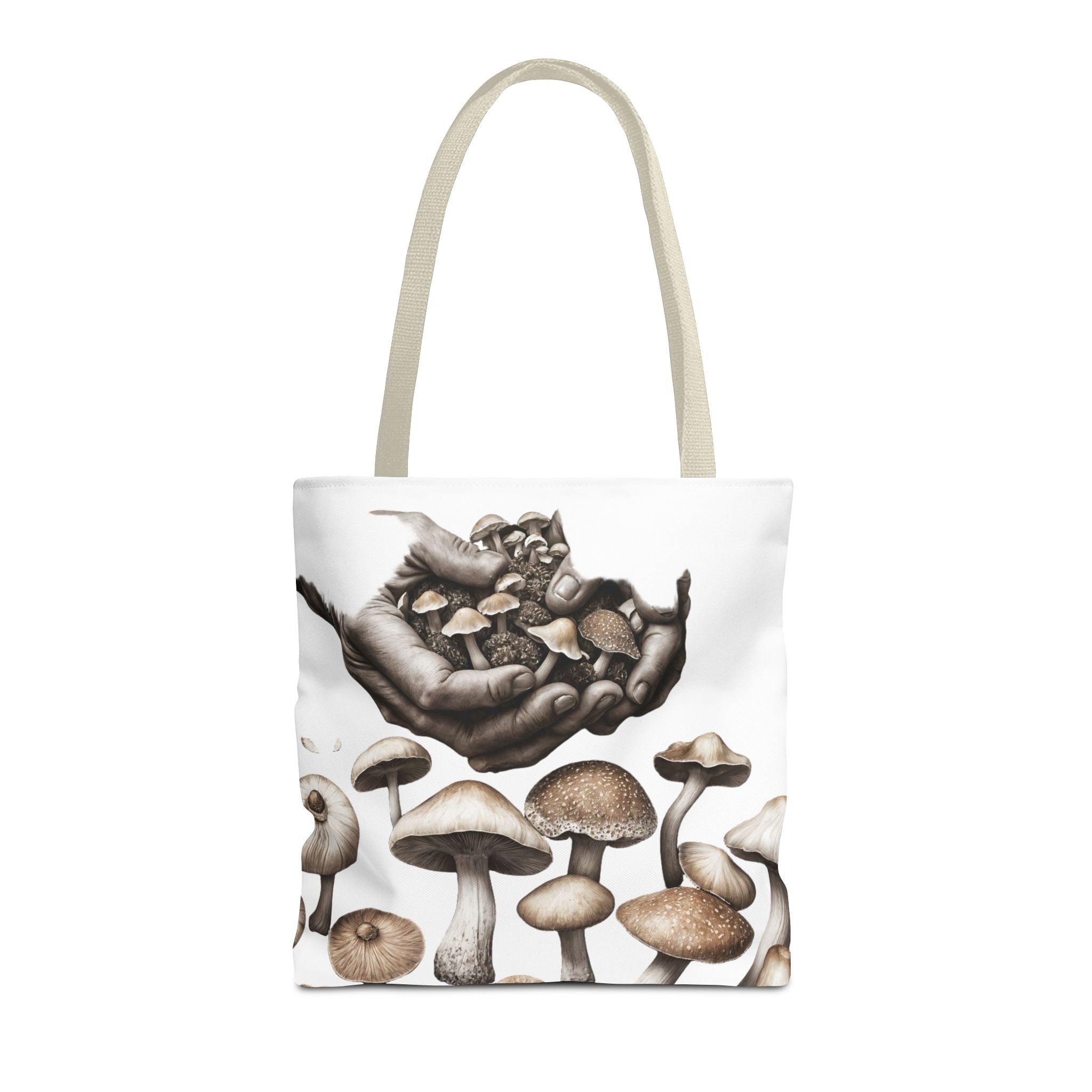 👐 “Harvested by Hand” Mushroom Tote – Carry Nature’s Story 🍄