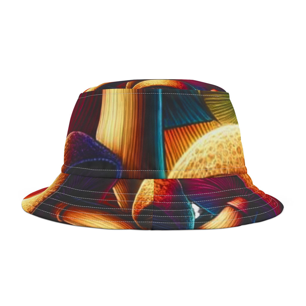 Abstract Floral Sunset Bucket Hat