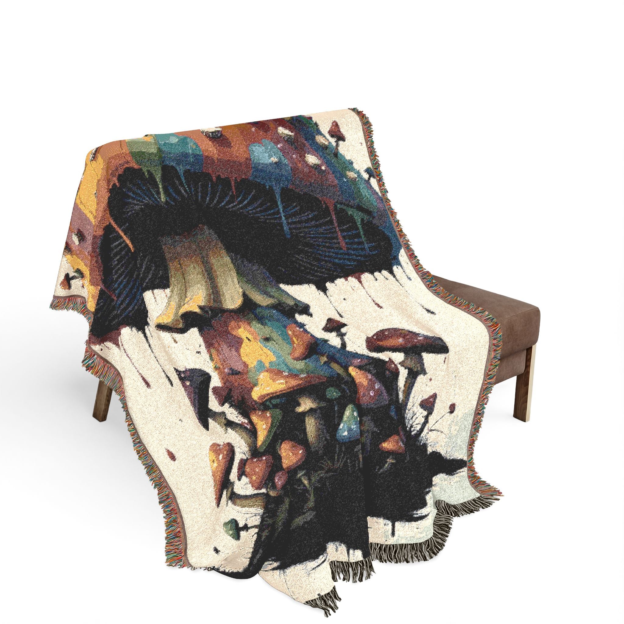 Woven Blanket — Surreal Floating Island Tapestry Throw