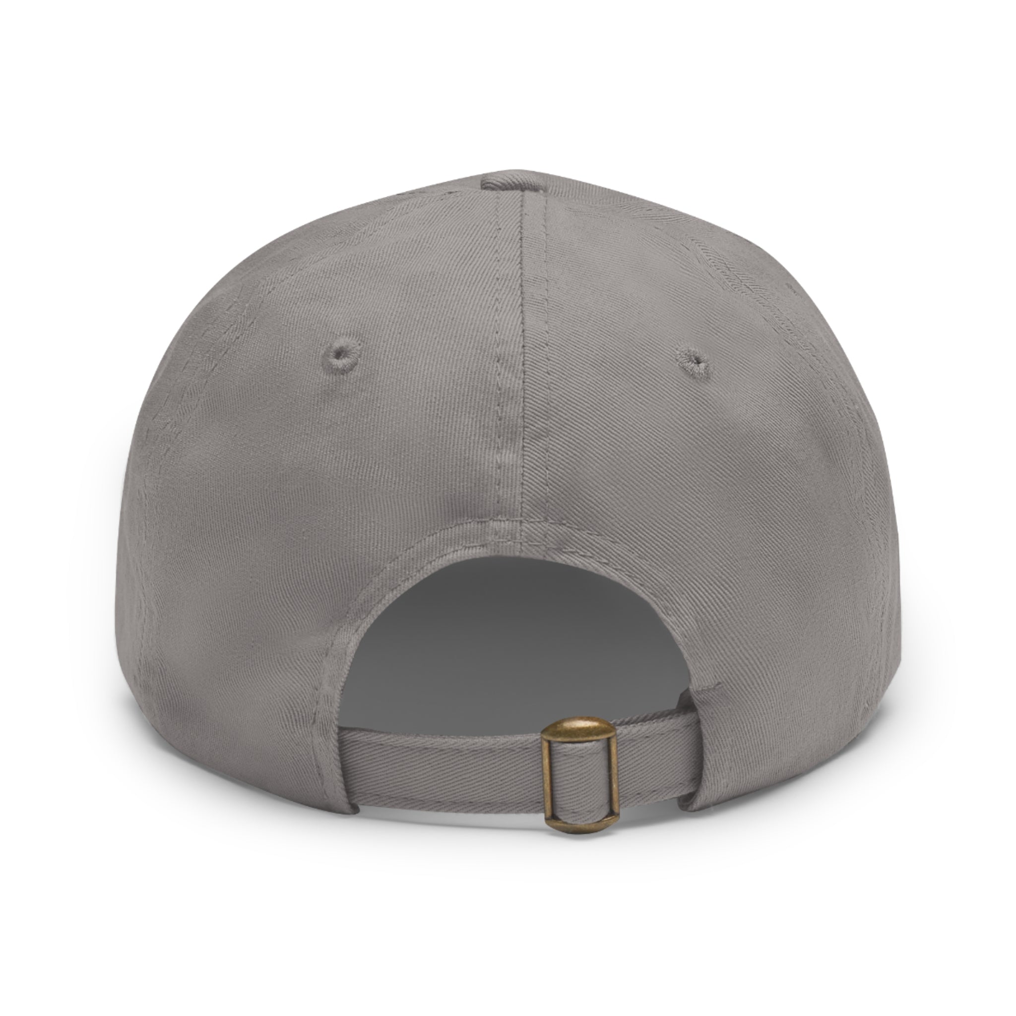 Mushroom Patch Dad Hat — Colorful Psychedelic Fungi Leather Patch Cap