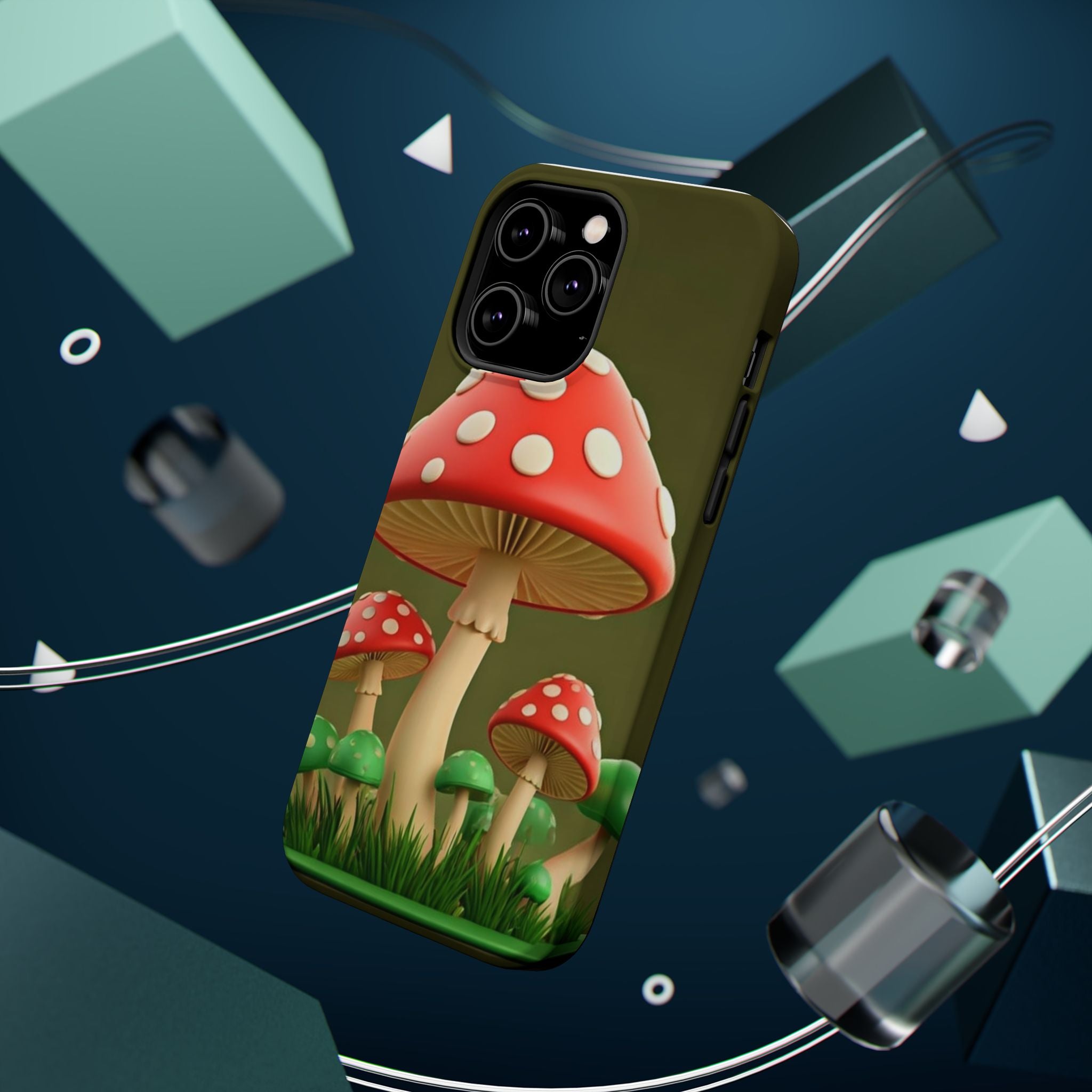 🍄🔥Golden Glow Mushroom Phone Case – Nature Meets Radiance" 🍄✨📱