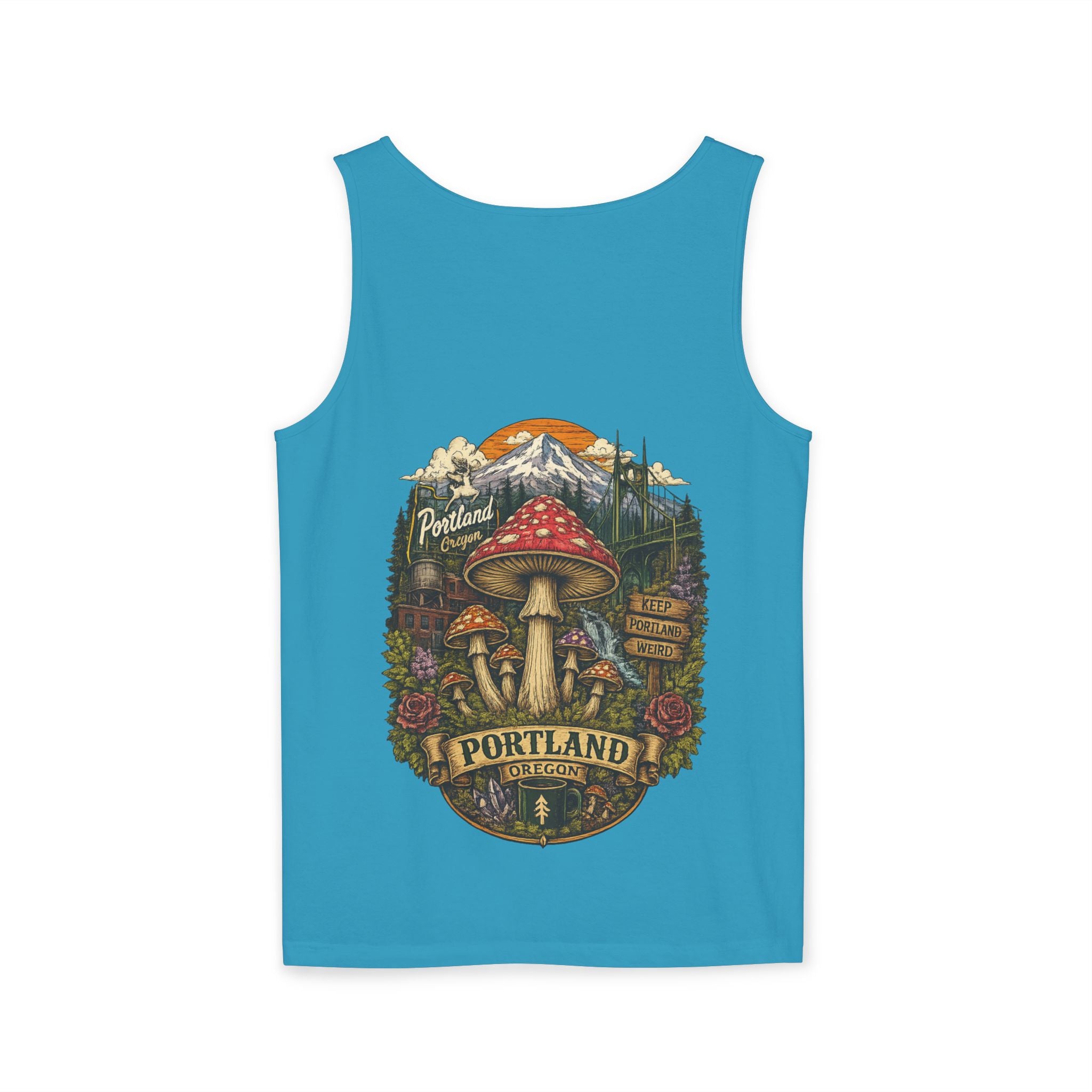 Mushroom Tank Top — Psychedelic & Portland Forest Graphic Tank