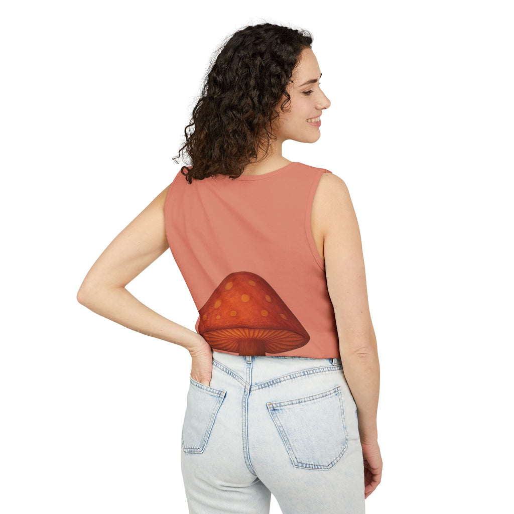 Portland Mushroom Tank Top — Vintage Forest Travel Graphic