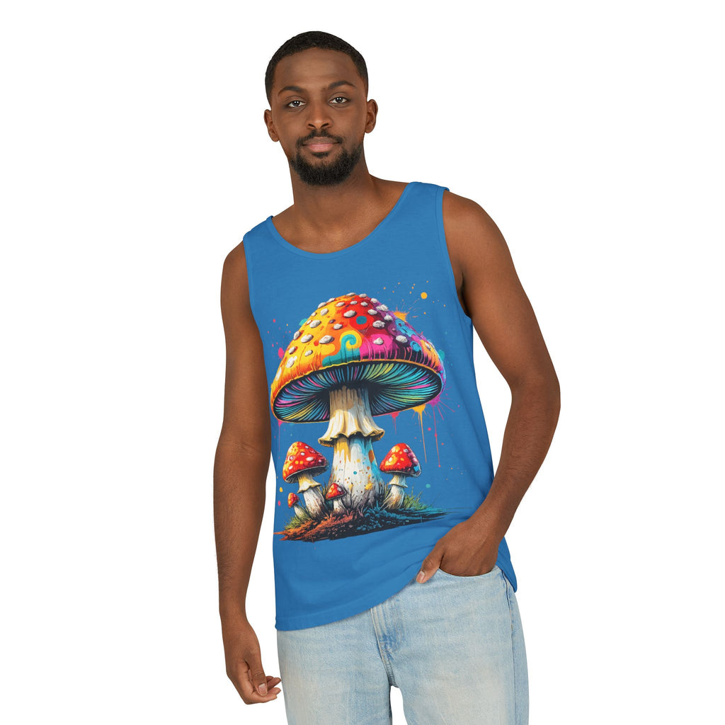 Mushroom Graphic Tank Top — Colorful Psychedelic Fungi Design