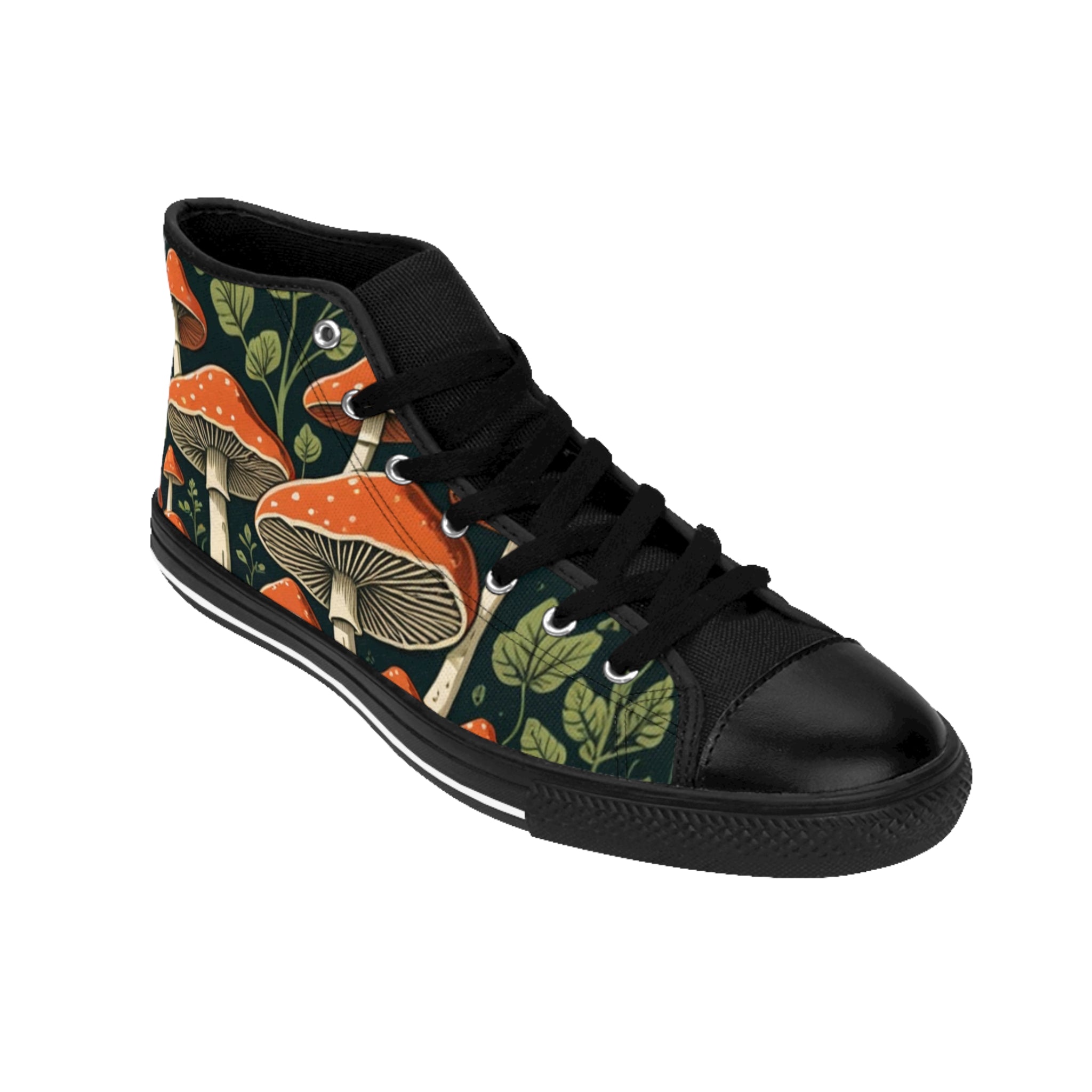 Mushroom Forest High-Top Sneakers — Men's Classic Sneakers