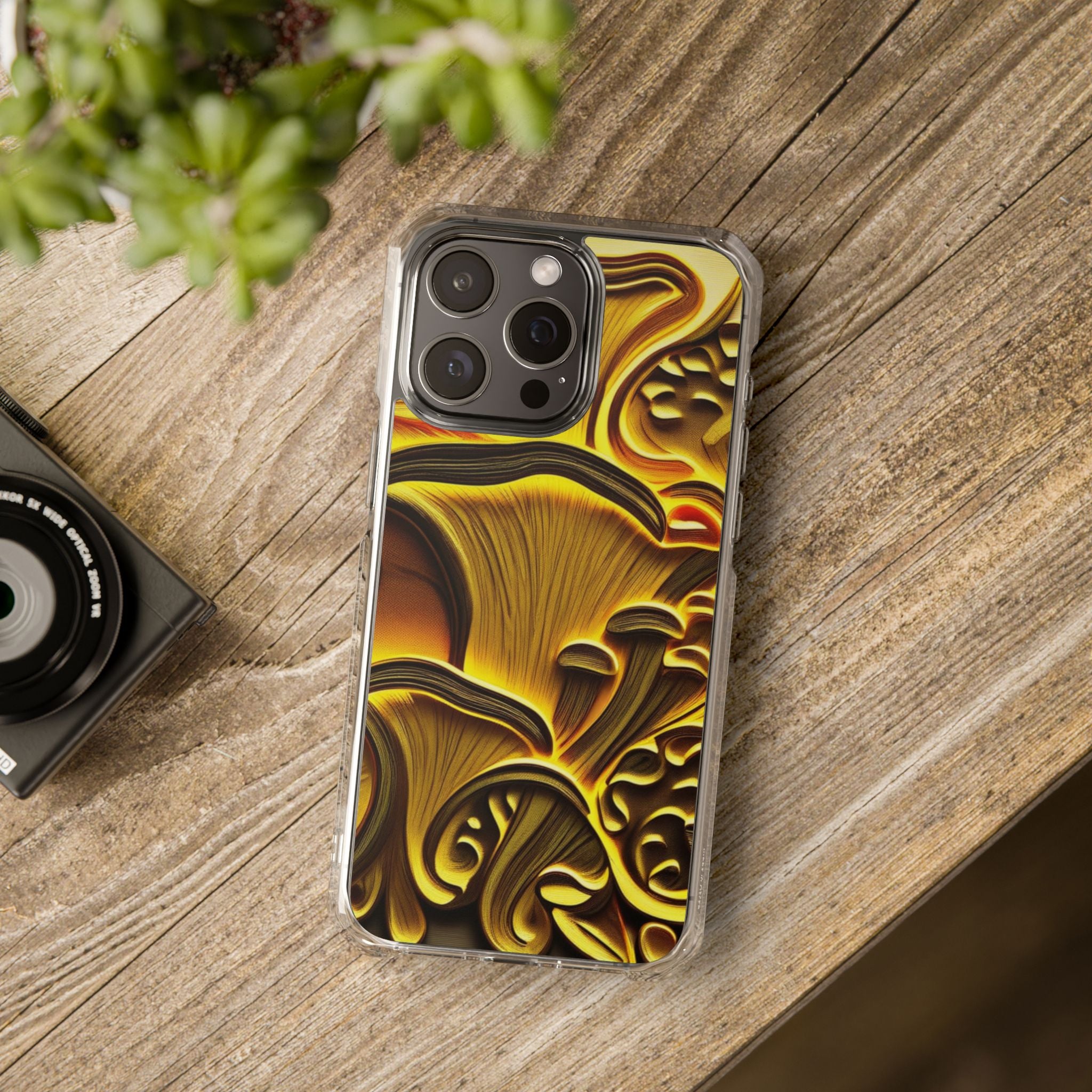 📱Golden Fungi Phone Case – Forest Glow Edition🍄✨📱