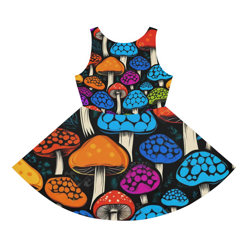 🌈🍄 “Funky Fungi” Sleeveless Sundress 🍄🌈