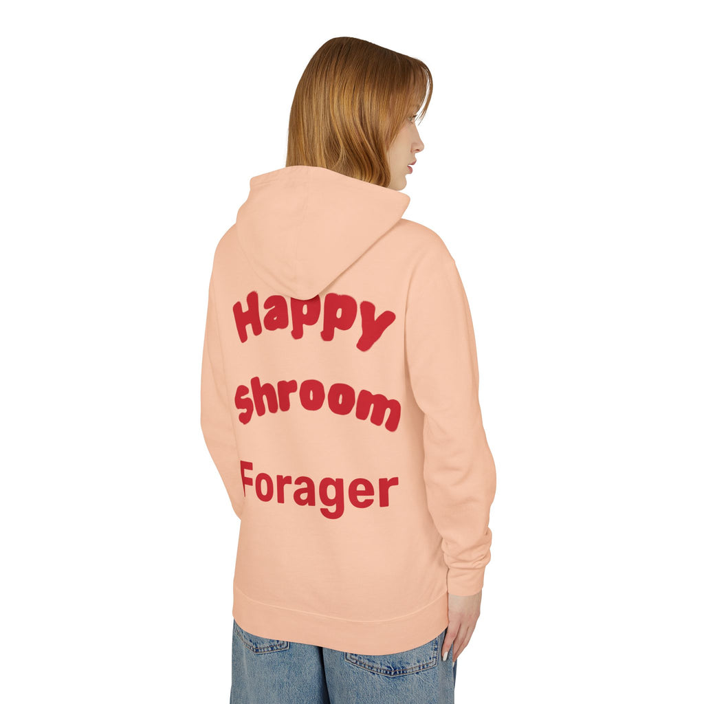 Mushroom Christmas Tree Hoodie — "Happy Shroom Forager" Holiday Pullover