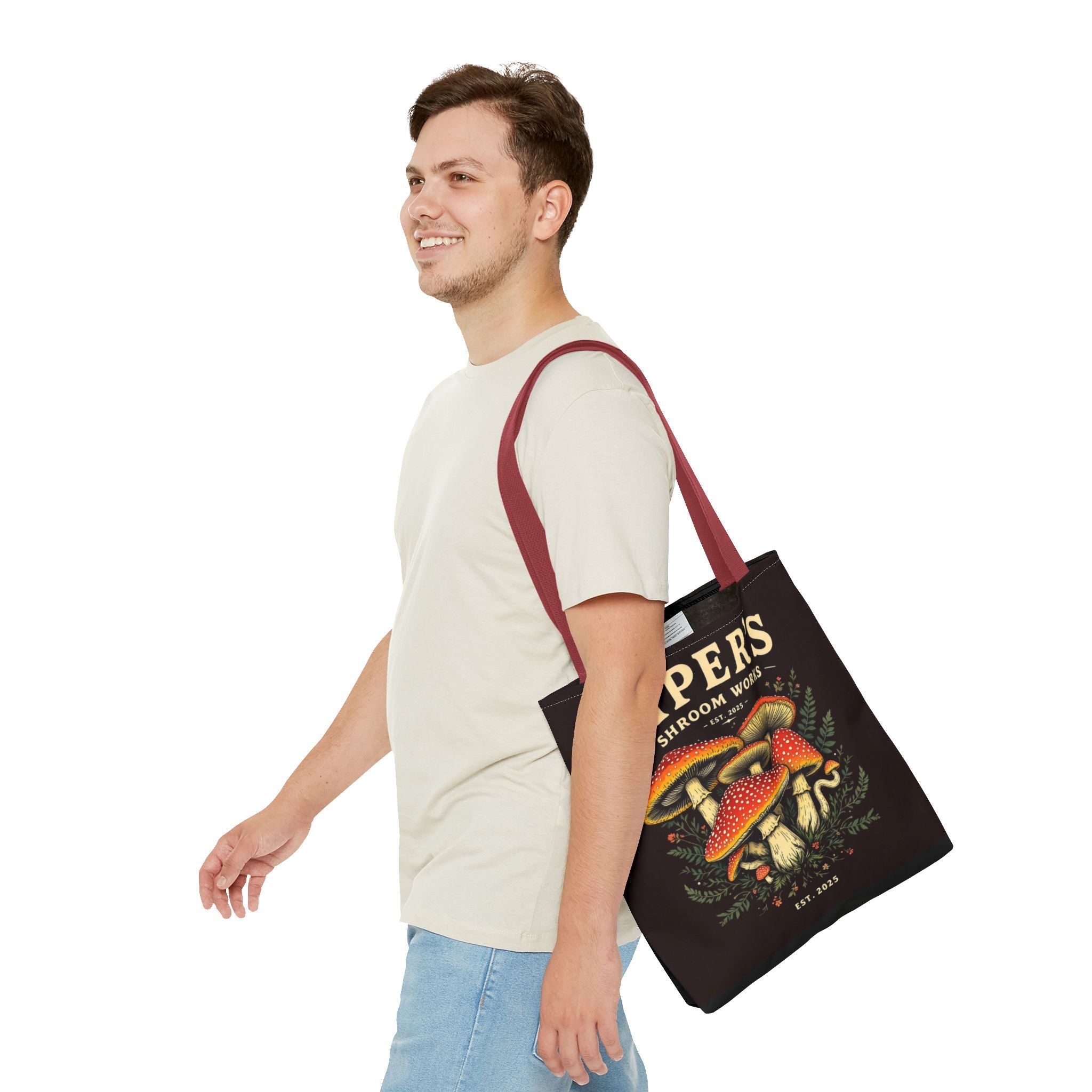 🍄 Piper’s Shroom Works Tote – Where Style Meets the Wild 🌿