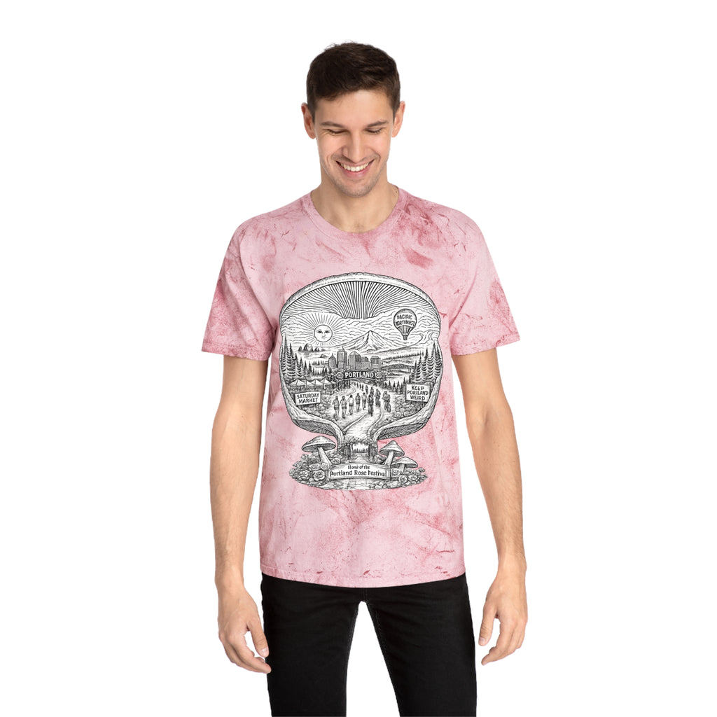 City: Portland Mushroom Vintage T-Shirt