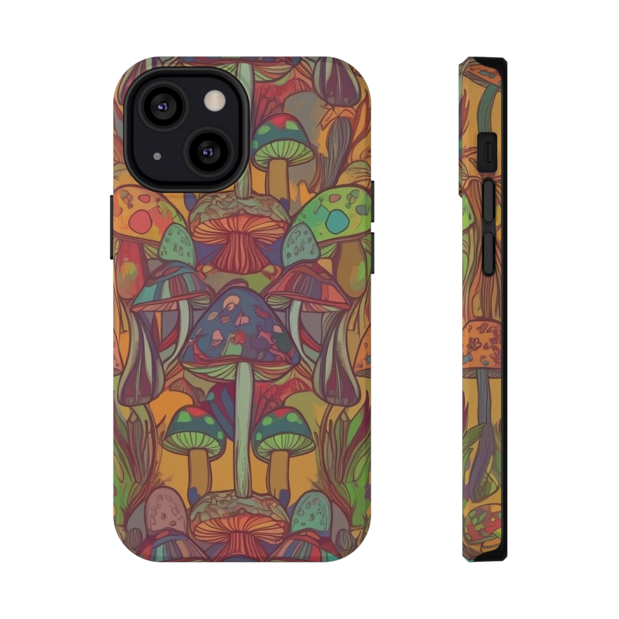 Mushroom Grove Impact-Resistant Case, Unique Phone Cover for Nature Lovers, Mushroom Art Gifts, Phone Accessories for Festivals, [...]