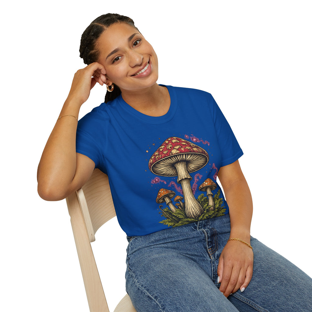 Mushroom Magic T-Shirt — Vintage Red Toadstool Illustration