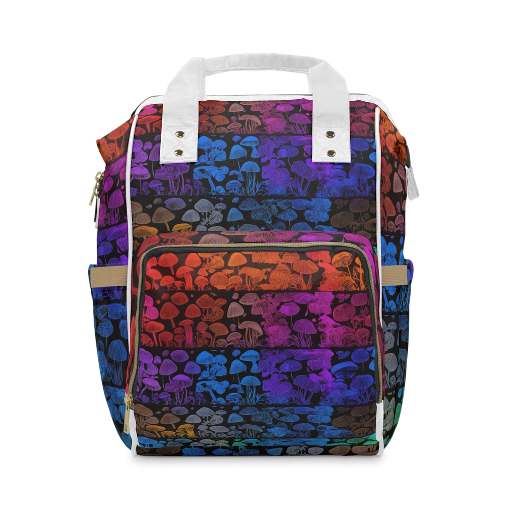 🍼🍄 “Spores & Sippy Cups” Diaper Backpack 🌈🧷