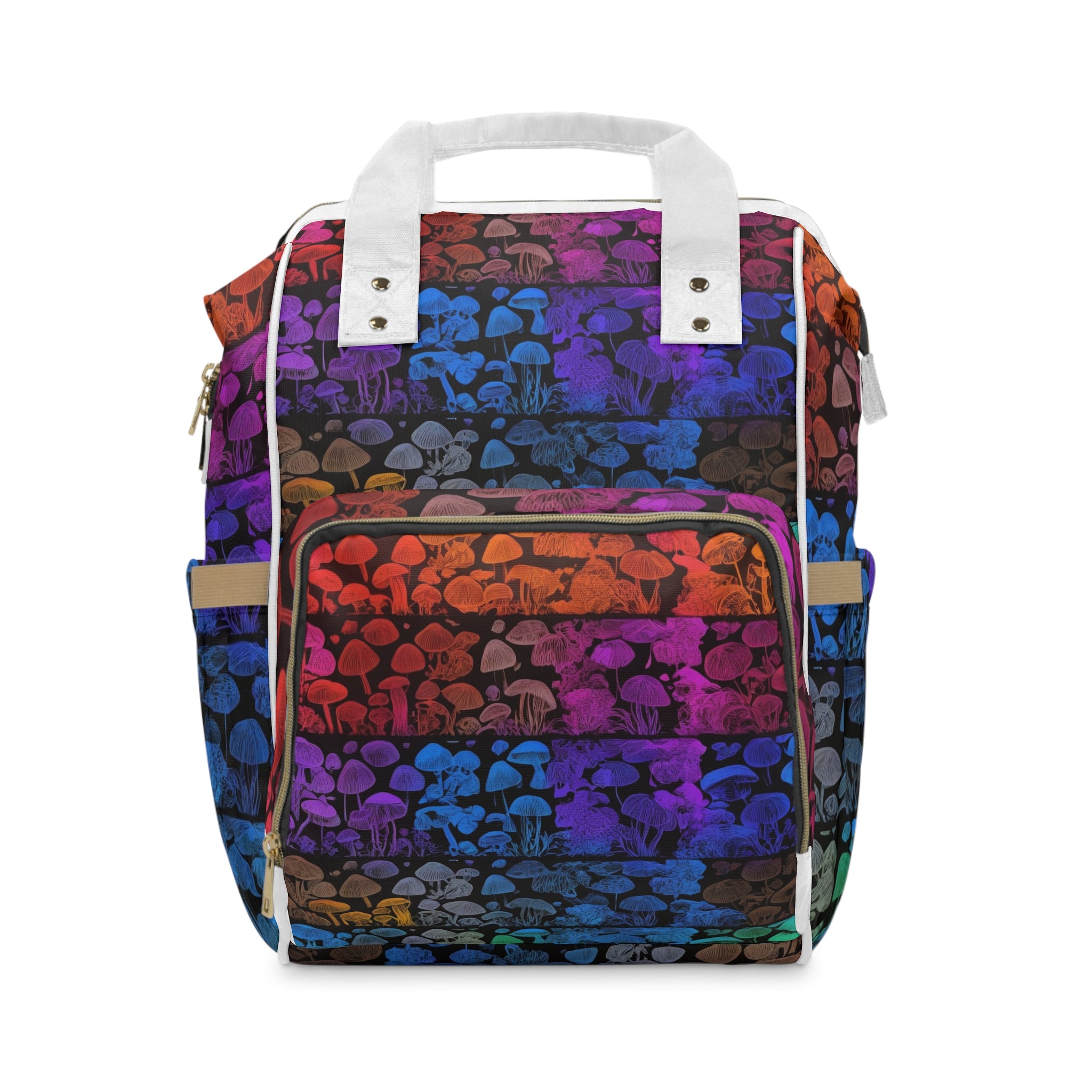 🍼🍄 “Spores & Sippy Cups” Diaper Backpack 🌈🧷