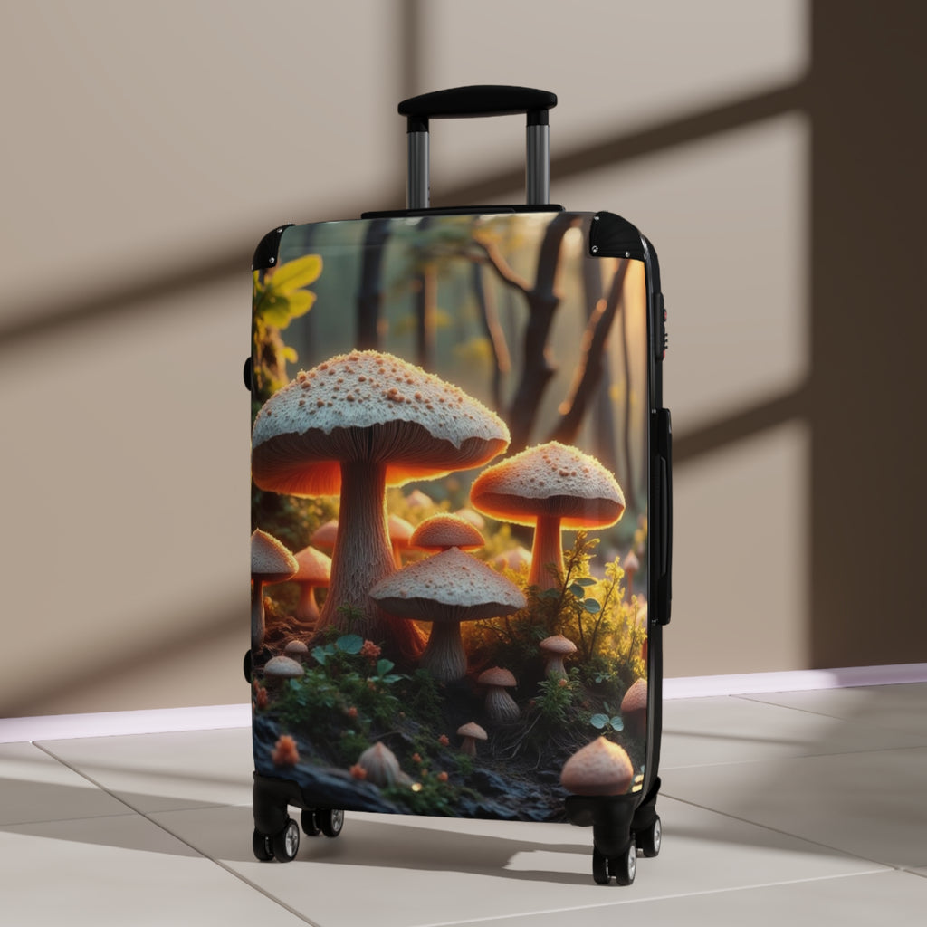Valise cabine Forêt de Champignons – Bagage de voyage Nature Enchantée