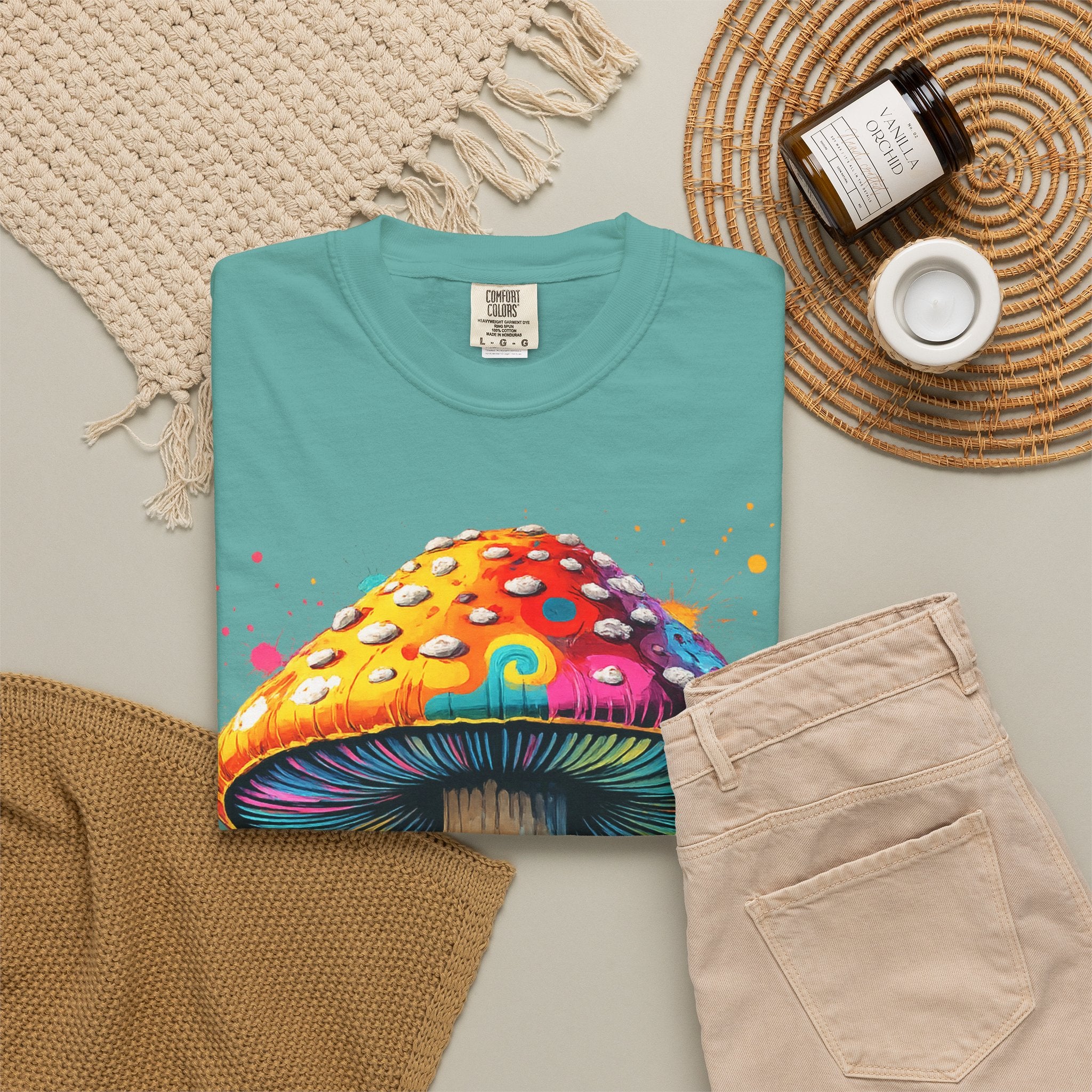 Lake Oswego Mushroom T-Shirt — Vintage Nature & Psychedelic Fungi Design