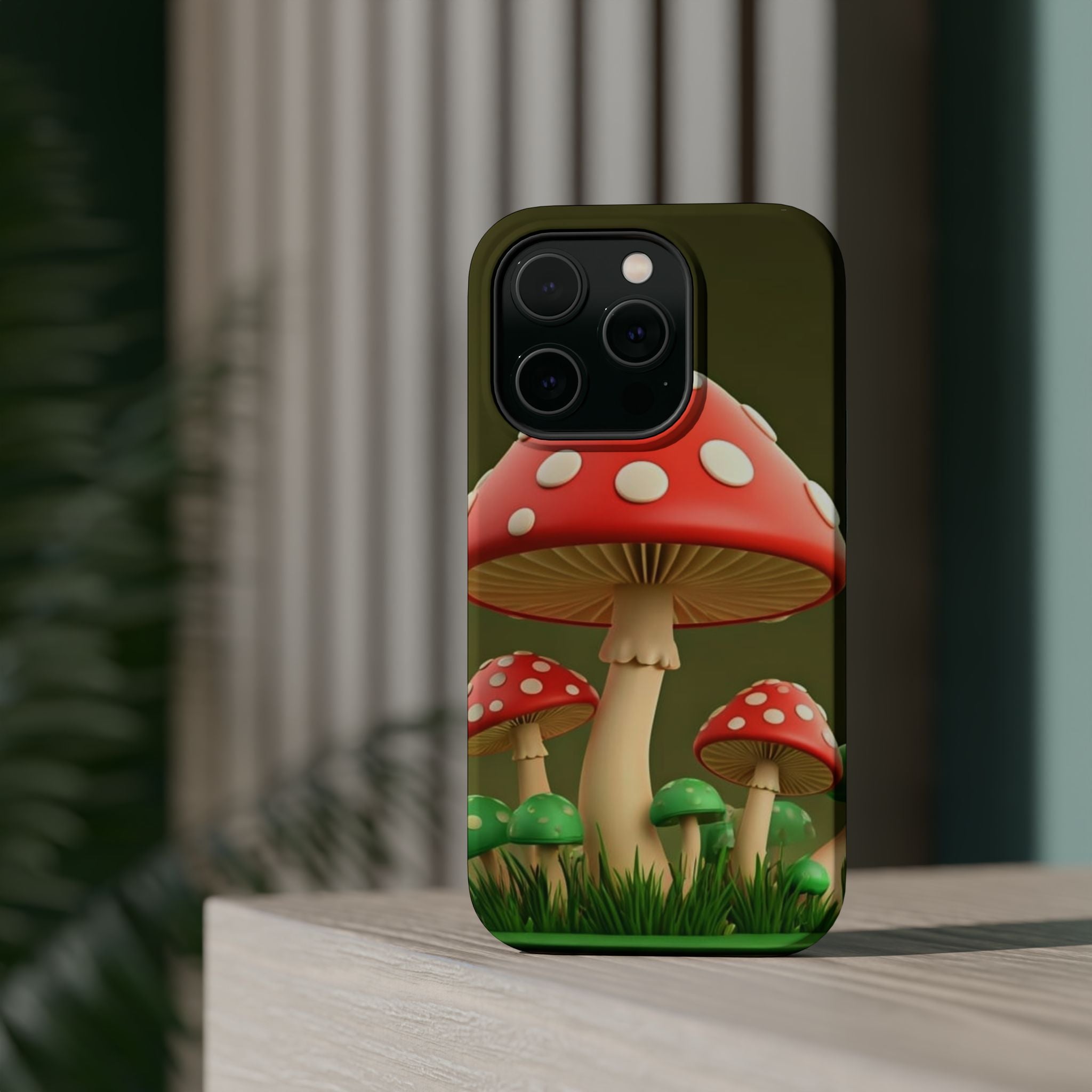 🍄🔥Golden Glow Mushroom Phone Case – Nature Meets Radiance" 🍄✨📱