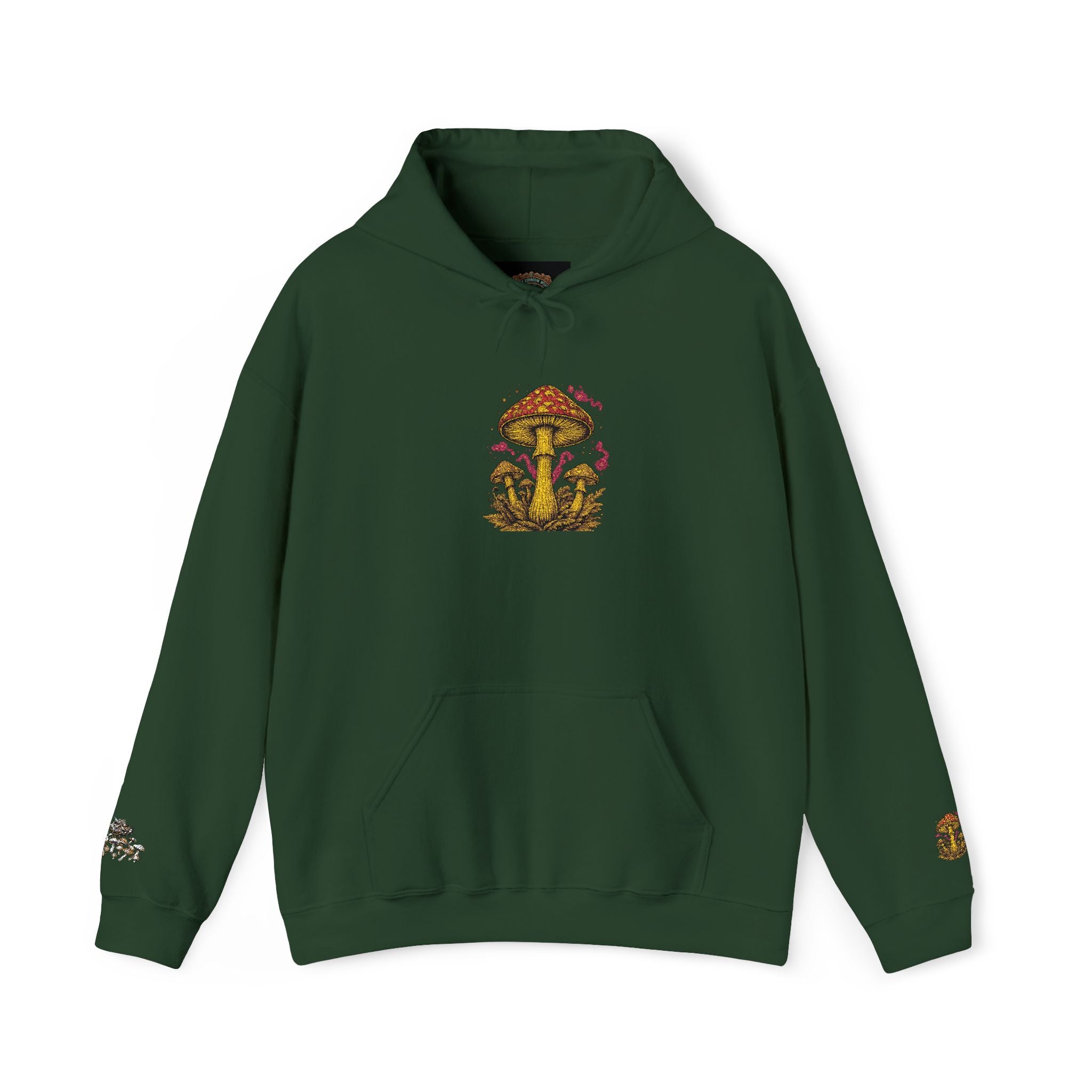 Mushroom Grove Hoodie – Whimsical Autumn Forest Mushroom Sweatshirt