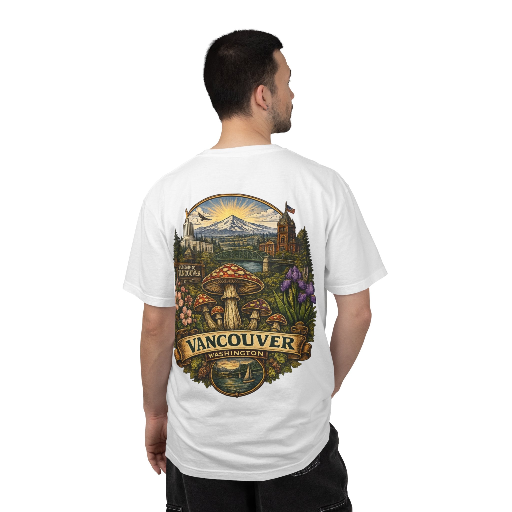 Lake Oswego Mushroom T-Shirt — Vintage Nature & Psychedelic Fungi Design