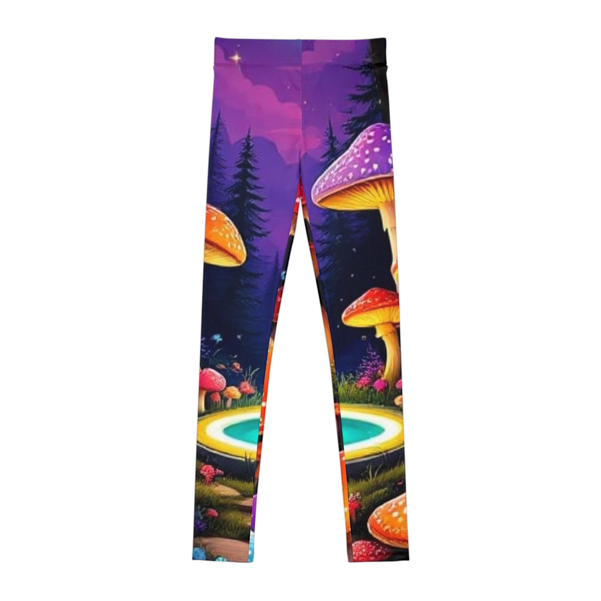 🍄 Into the Mushroom Grove – Kids’ Magical Forest Leggings