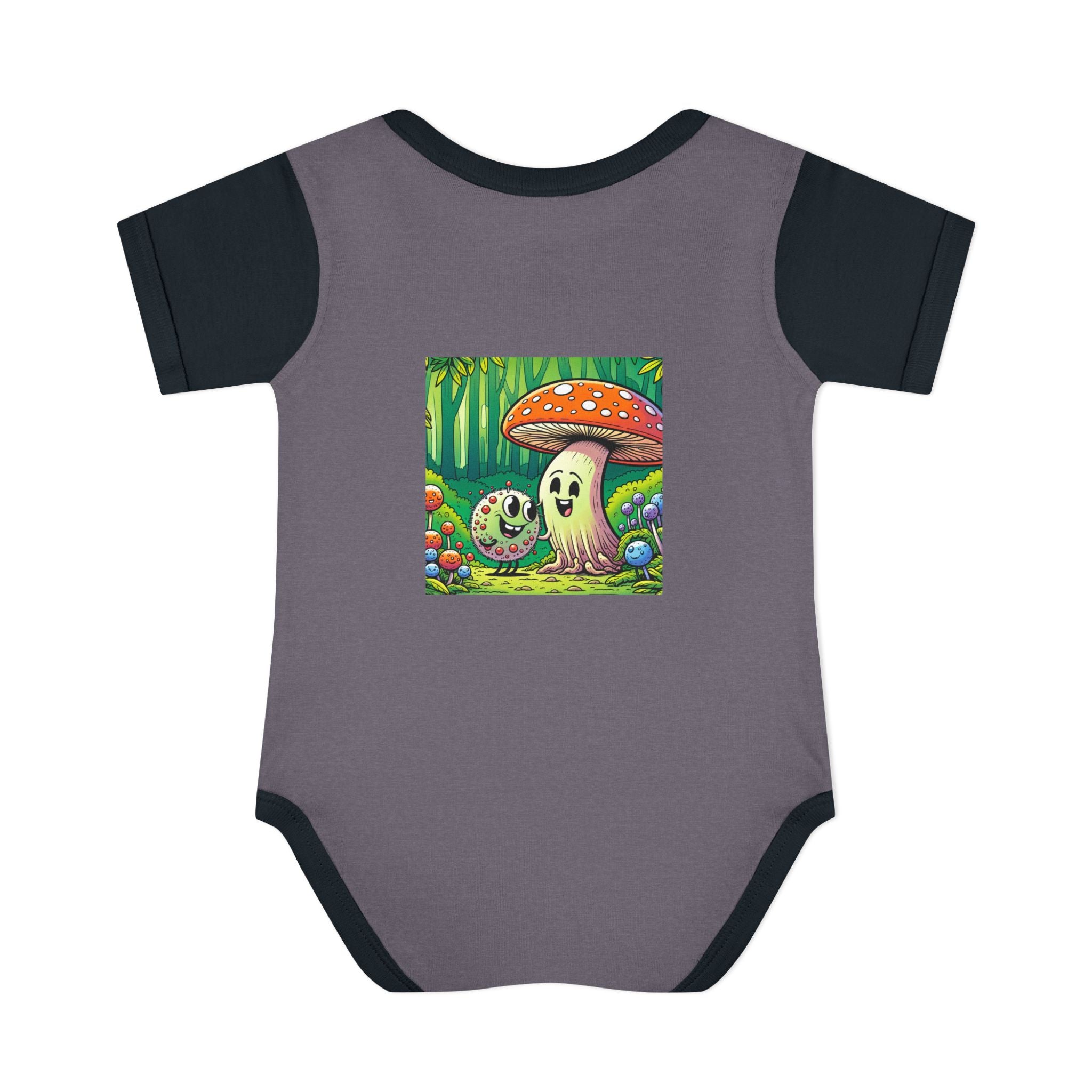 🍄👶 “Forest Friends” Baby Bodysuit One Piece