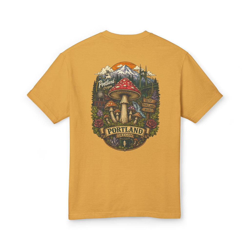 Portland Mushrooms Graphic Tee — Vintage Outdoor Nature T-Shirt