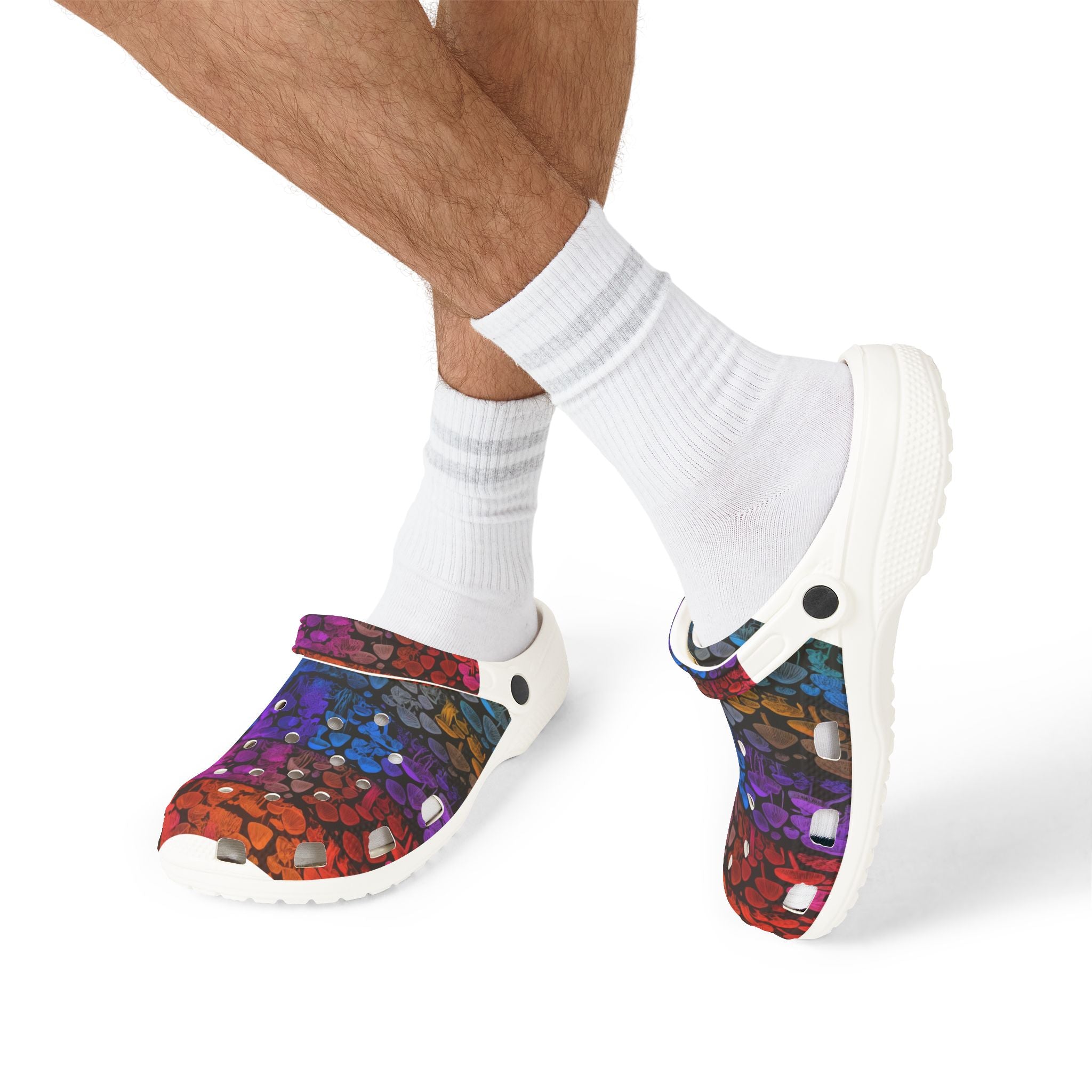 Colorburst Dot EVA Foam Clogs — Lightweight Slip-On Garden Shoes