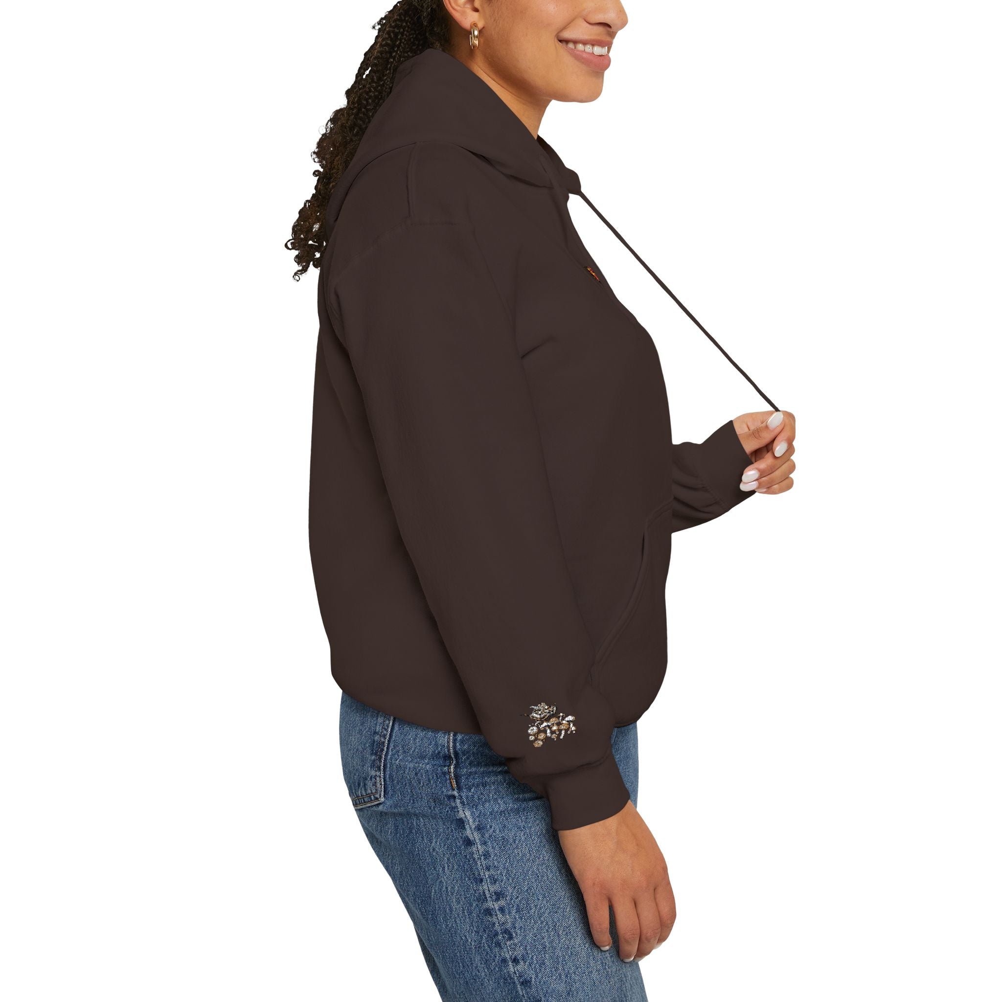 Mushroom Grove Hoodie – Whimsical Autumn Forest Mushroom Sweatshirt