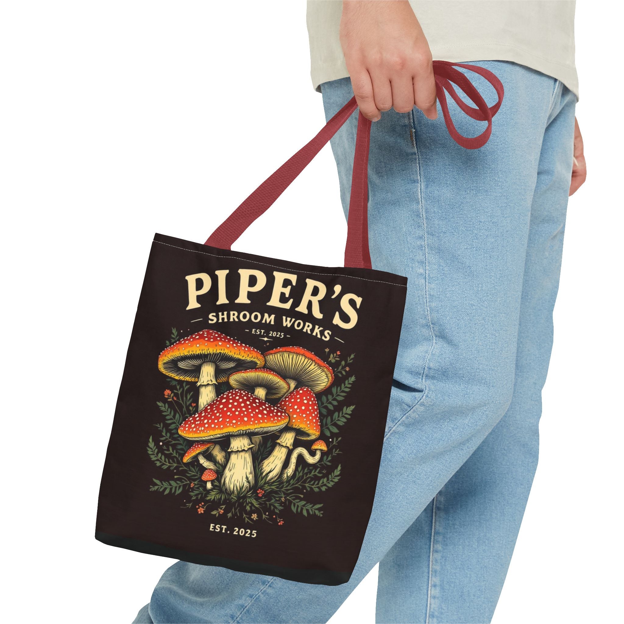 🍄 Piper’s Shroom Works Tote – Where Style Meets the Wild 🌿