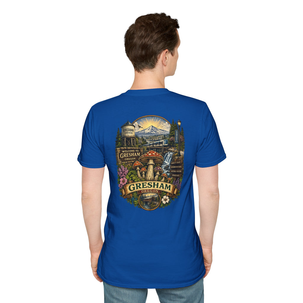 Psychedelic Mushroom Graphic T-Shirt — Red Amanita Illustration