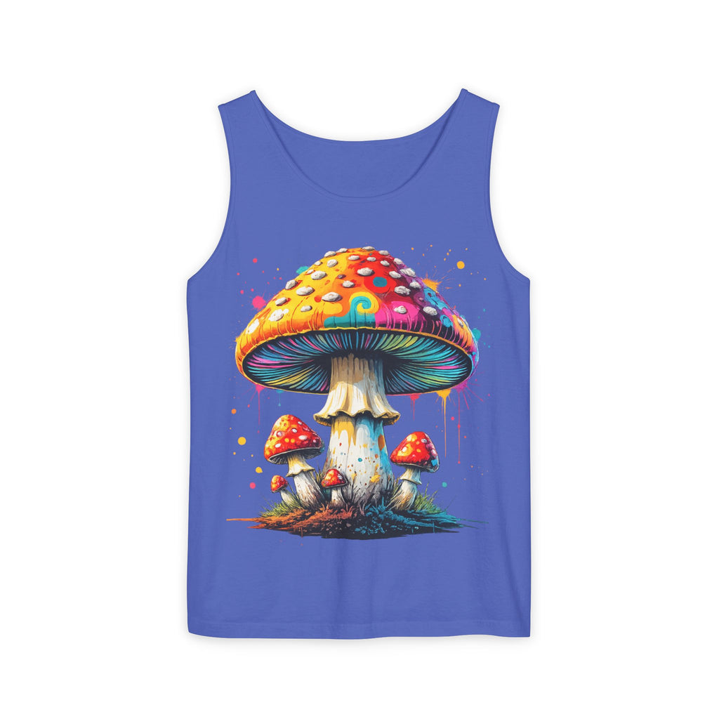 Mushroom Graphic Tank Top — Colorful Psychedelic Fungi Design