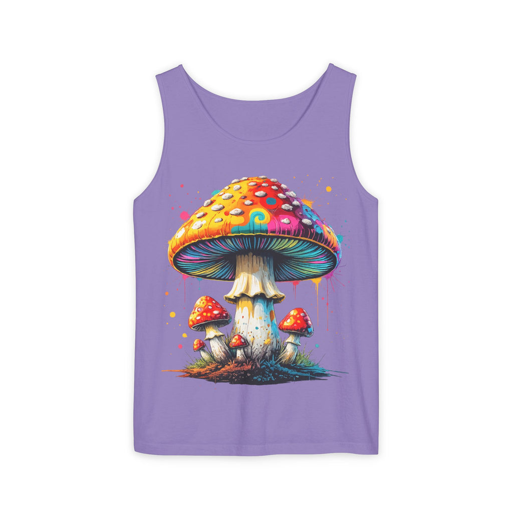 Mushroom Graphic Tank Top — Colorful Psychedelic Fungi Design