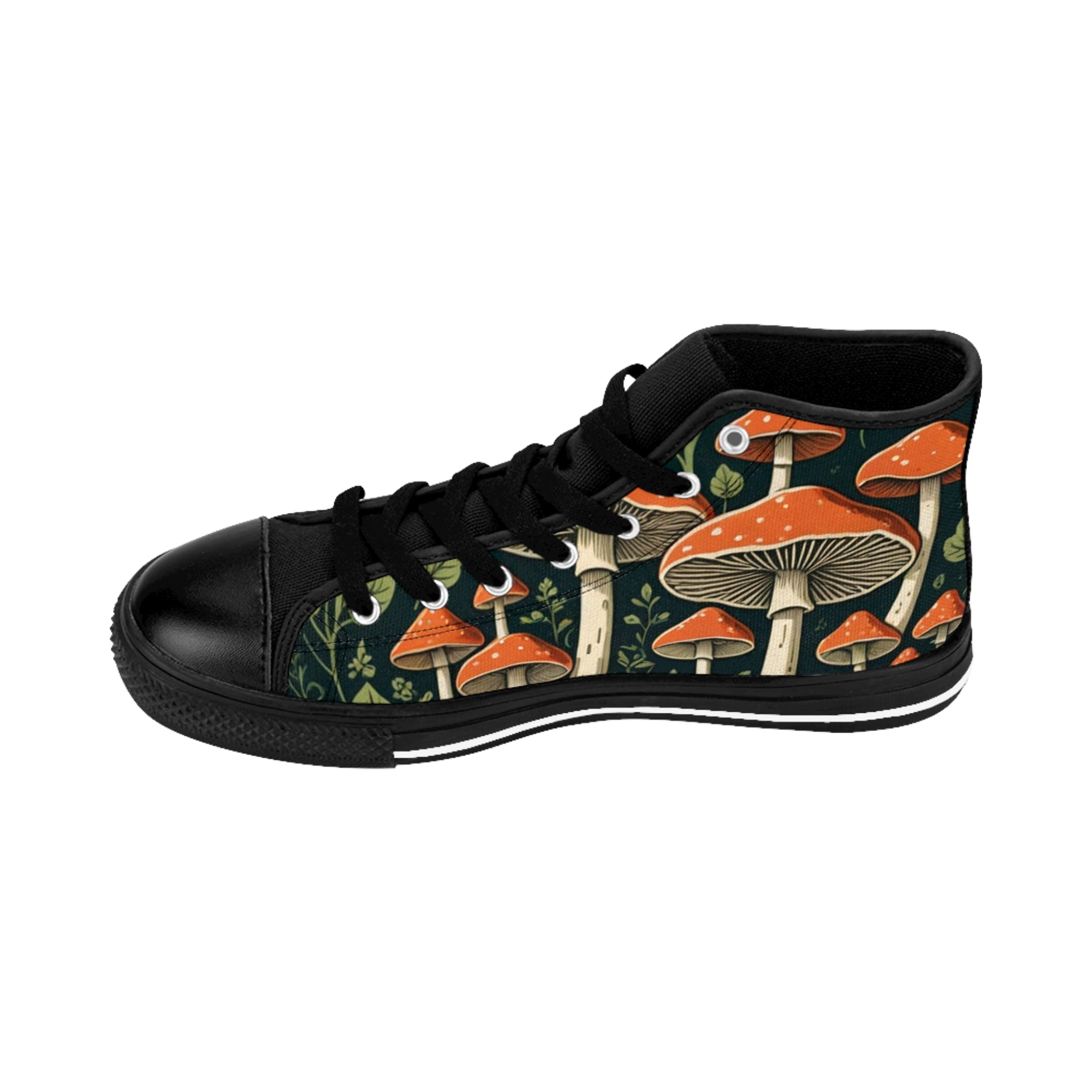 Mushroom Forest High-Top Sneakers — Men's Classic Sneakers