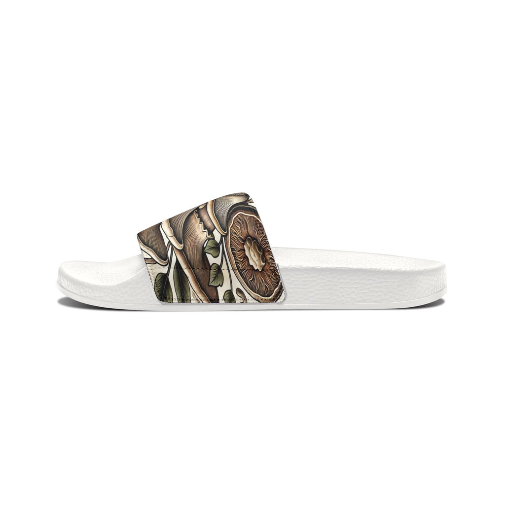 Mushroom Art Slide Sandals — Removable Strap Men's Slides
