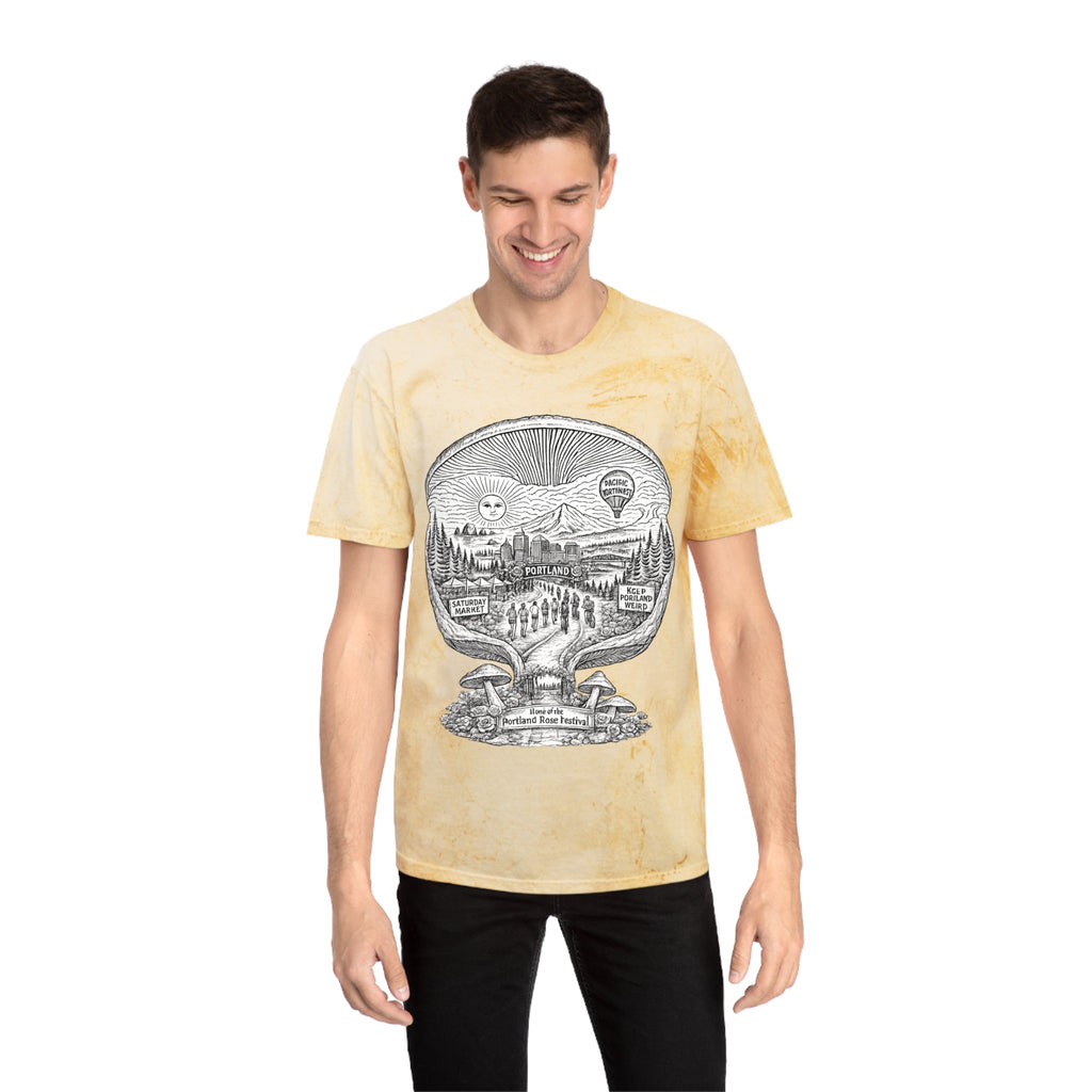 City: Portland Mushroom Vintage T-Shirt