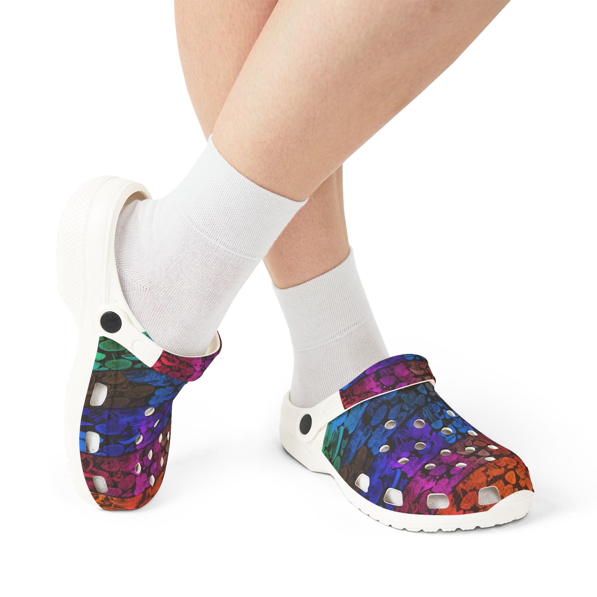 Colorburst Dot EVA Foam Clogs — Lightweight Slip-On Garden Shoes