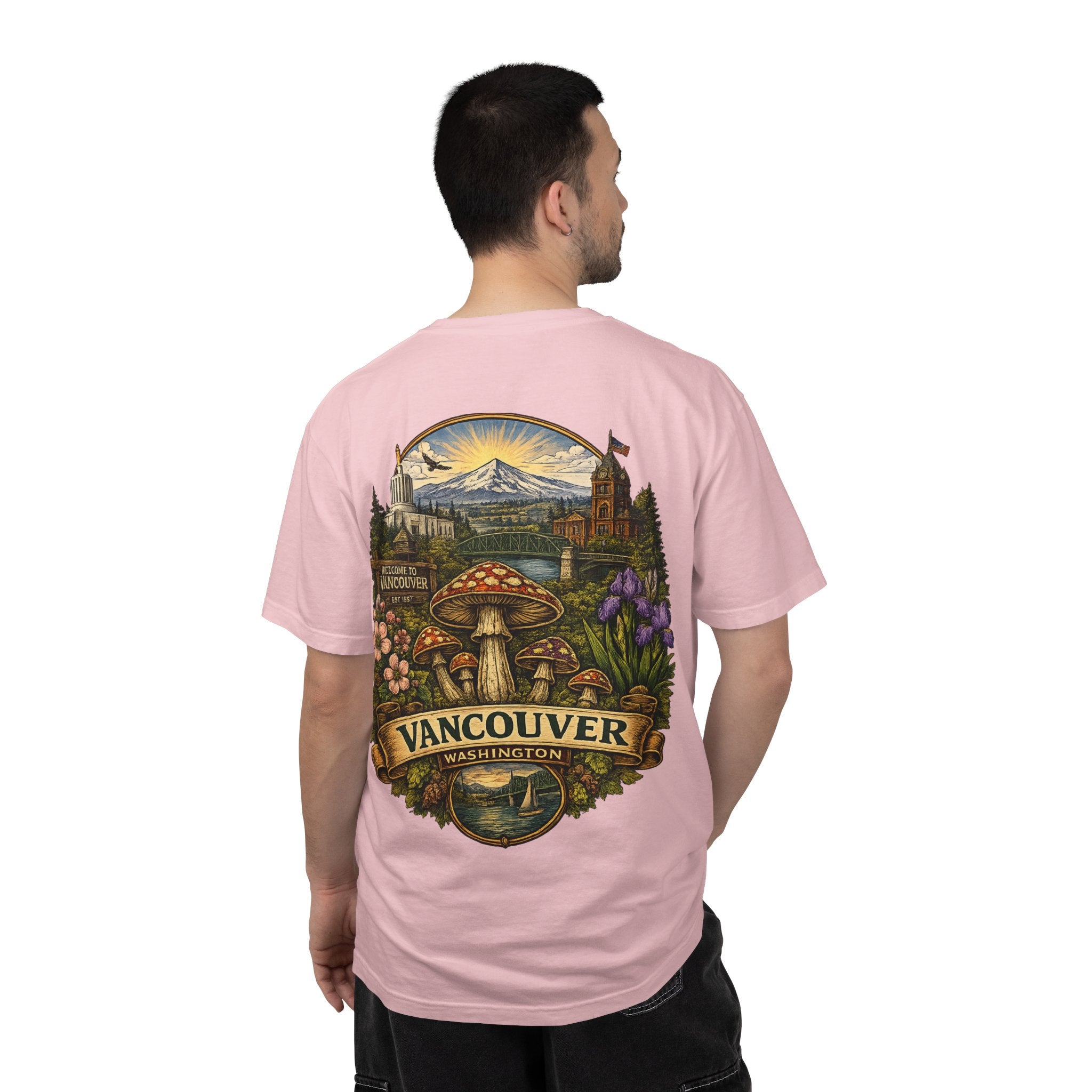 Lake Oswego Mushroom T-Shirt — Vintage Nature & Psychedelic Fungi Design