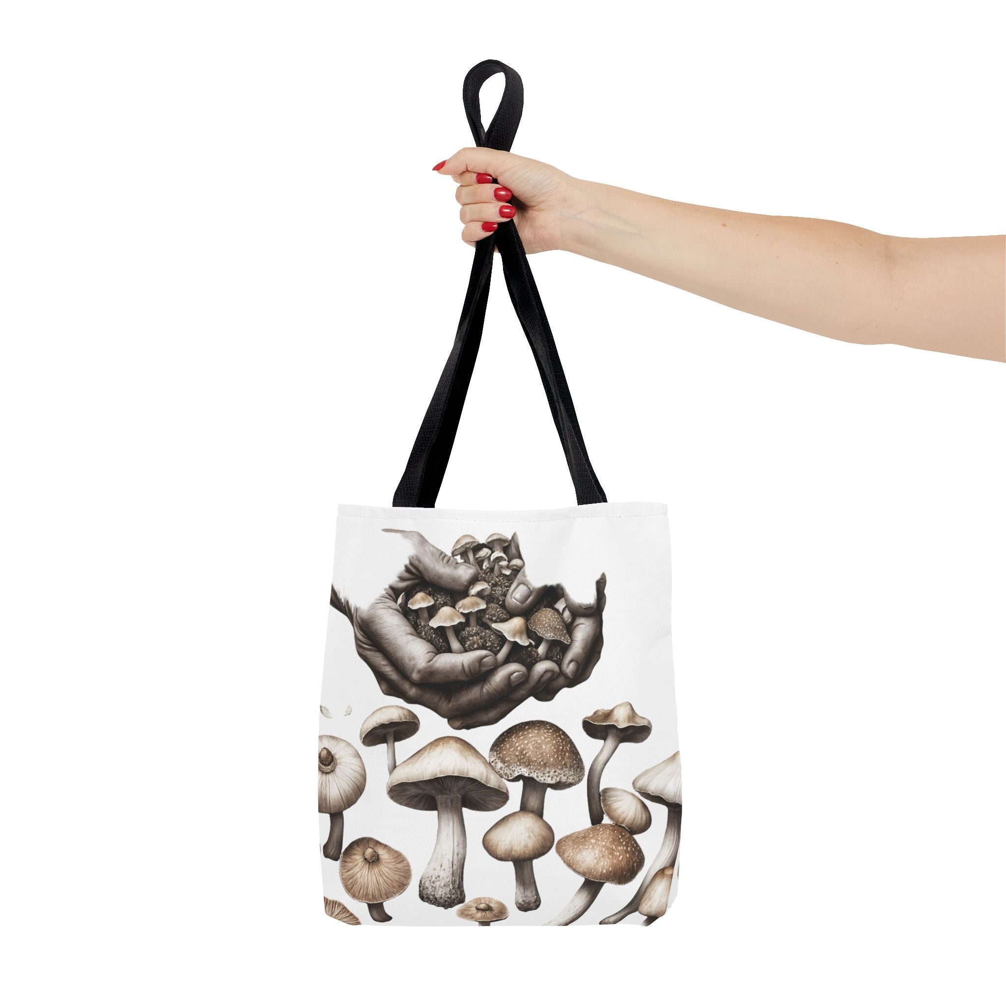 👐 “Harvested by Hand” Mushroom Tote – Carry Nature’s Story 🍄
